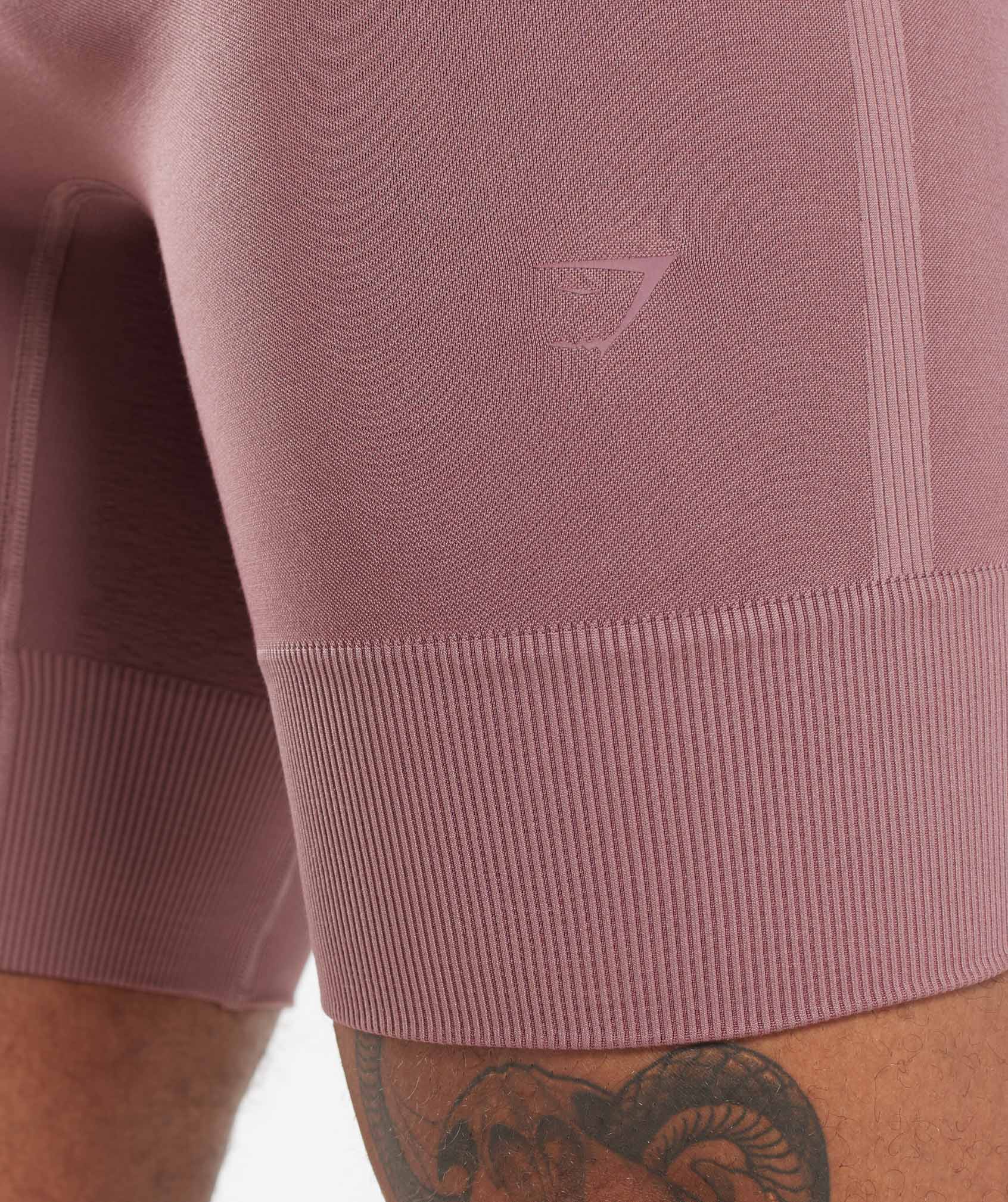 Running Seamless 7" Shorts in Dusty Maroon