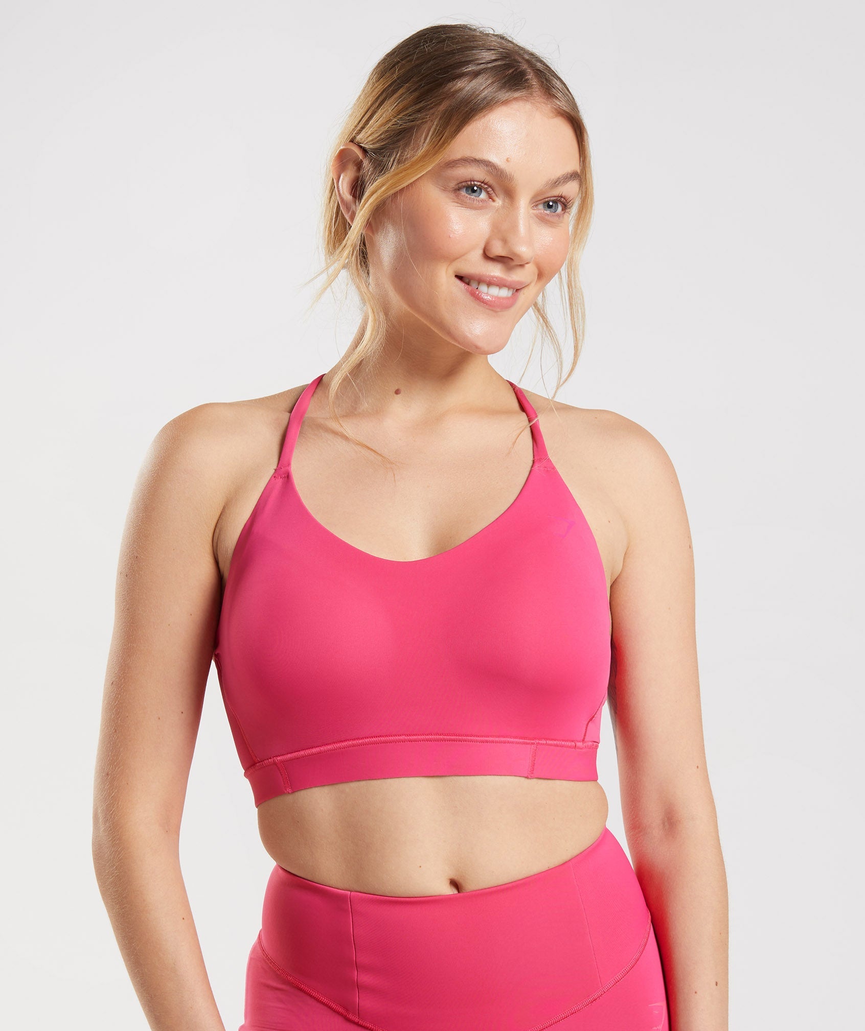 Fabletics Activewear Cropped Gym Yoga Pullover Hoodie Pink Womens Small