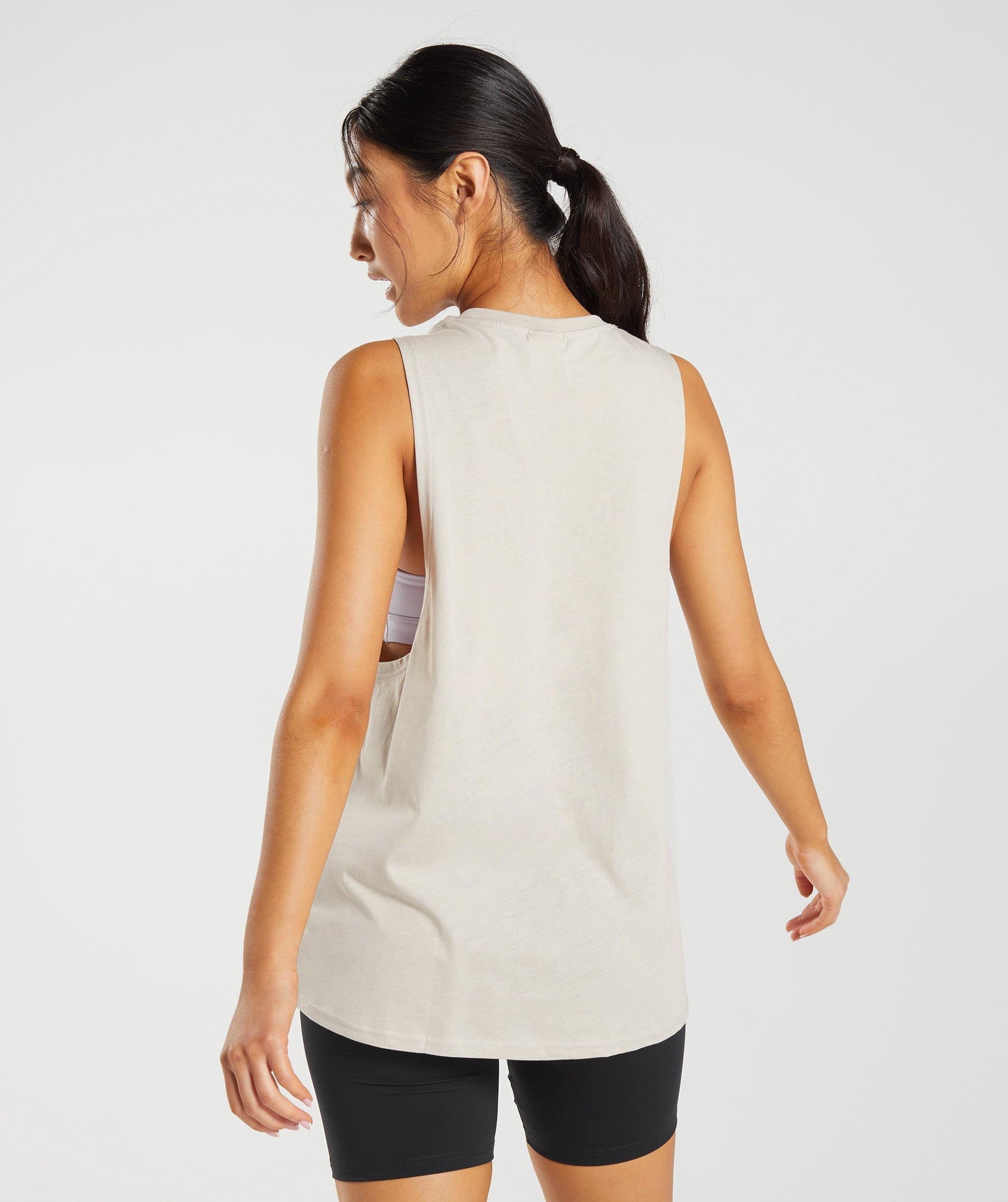 Training Drop Arm Tank in Pebble Grey