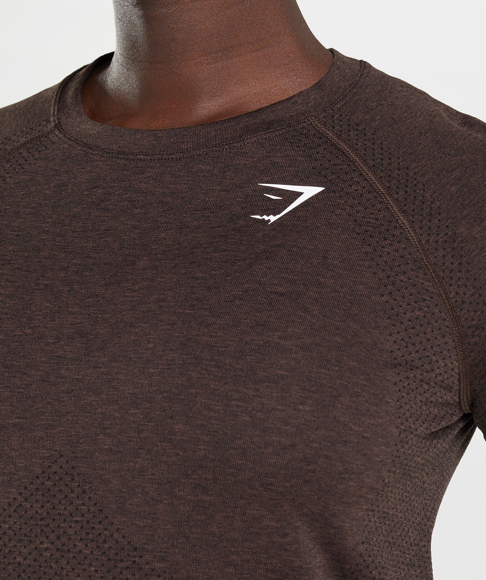 Vital Seamless 2.0 Light T-Shirt in Cherry Brown Marl