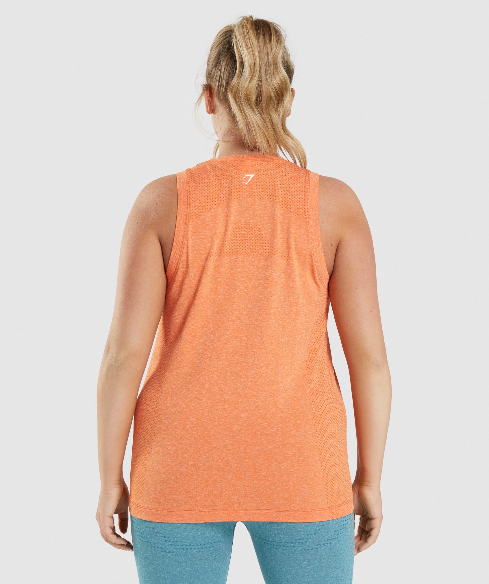 Vital Seamless 2.0 Light Tank in Apricot Orange Marl - view 2