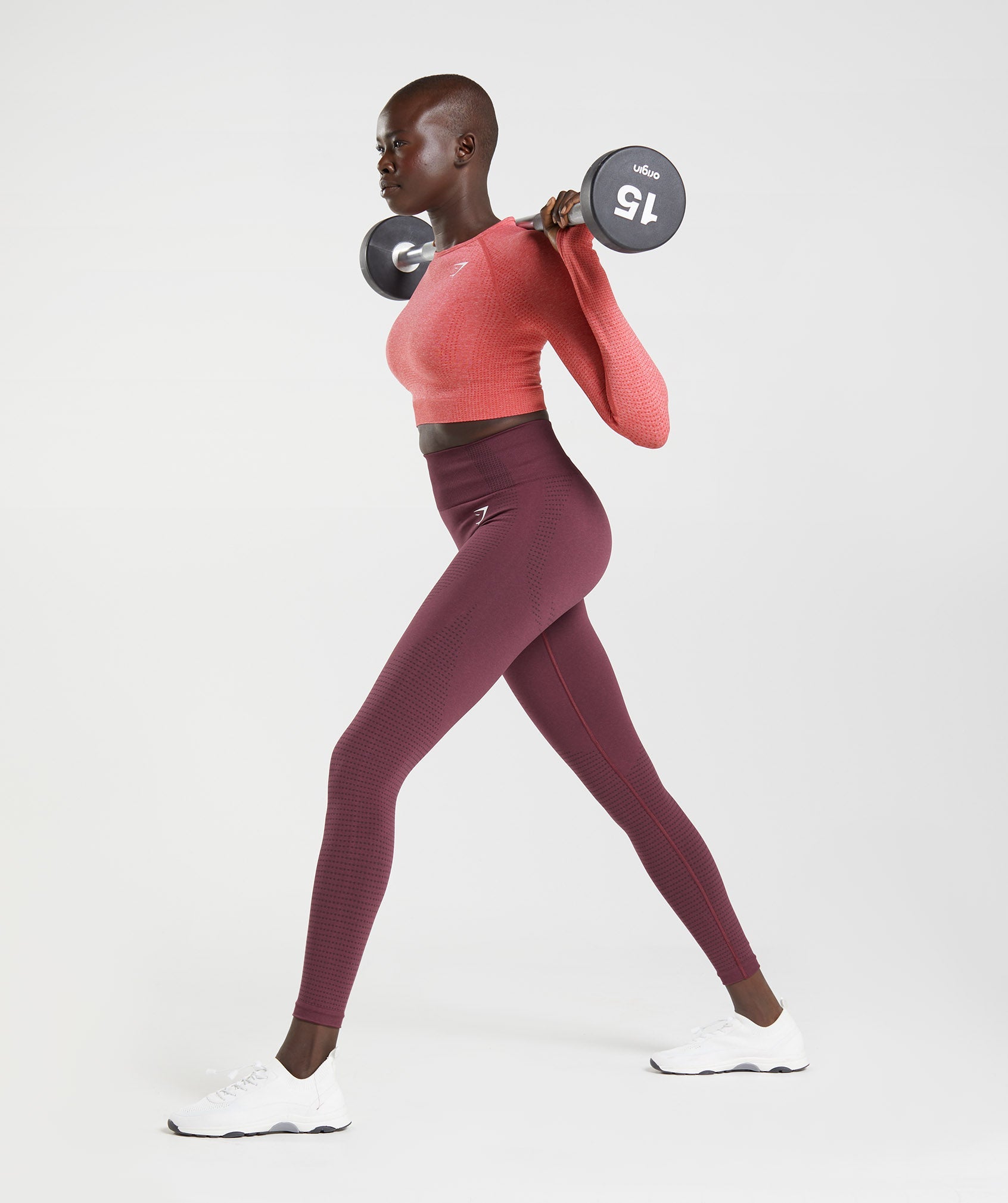 Vital Seamless 2.0 Leggings in Baked Maroon Marl