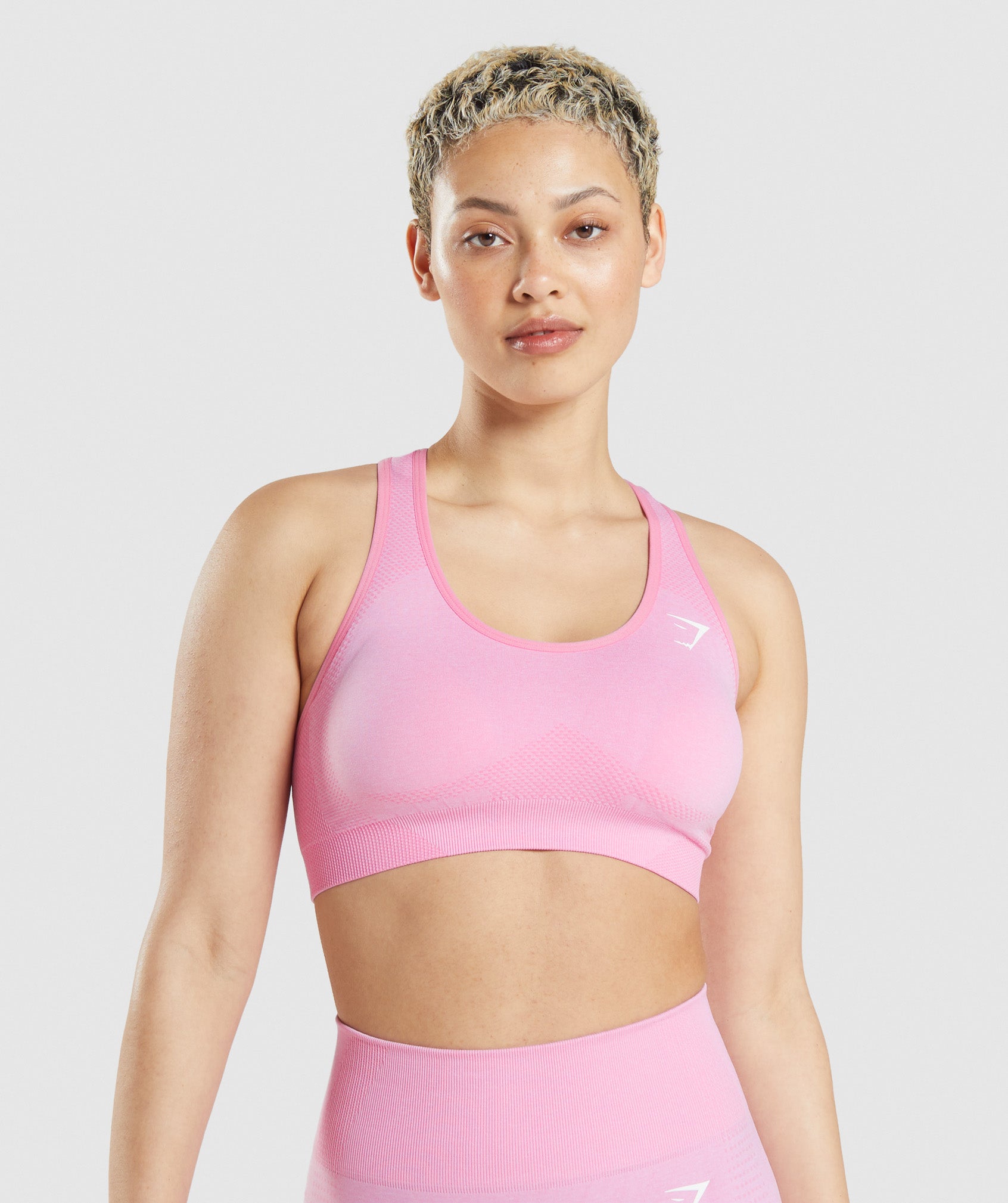 Vital Seamless 2.0 Sports Bra in Sorbet Pink Marl - view 1