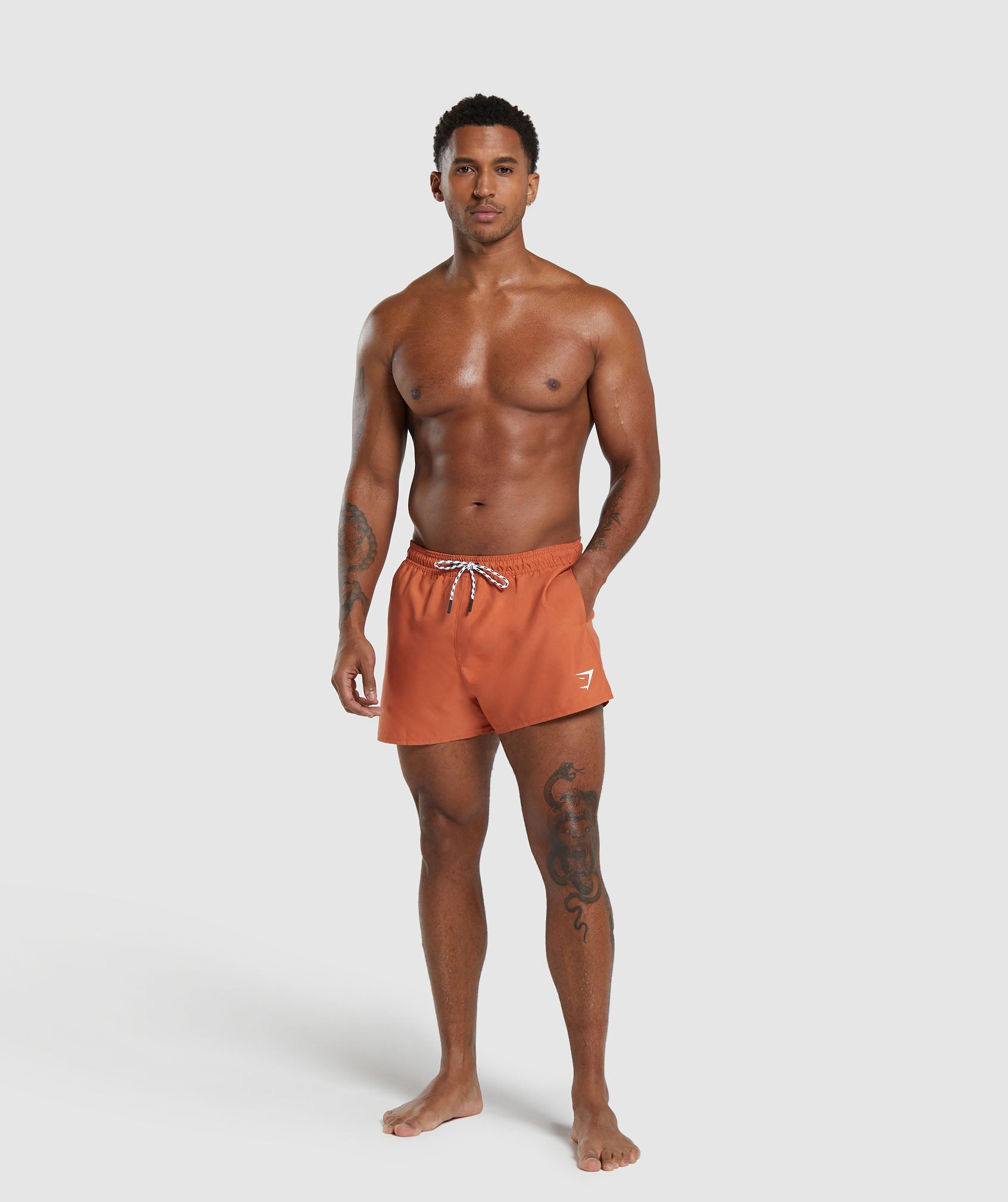 3" Swim Shorts in Muted Orange - view 4