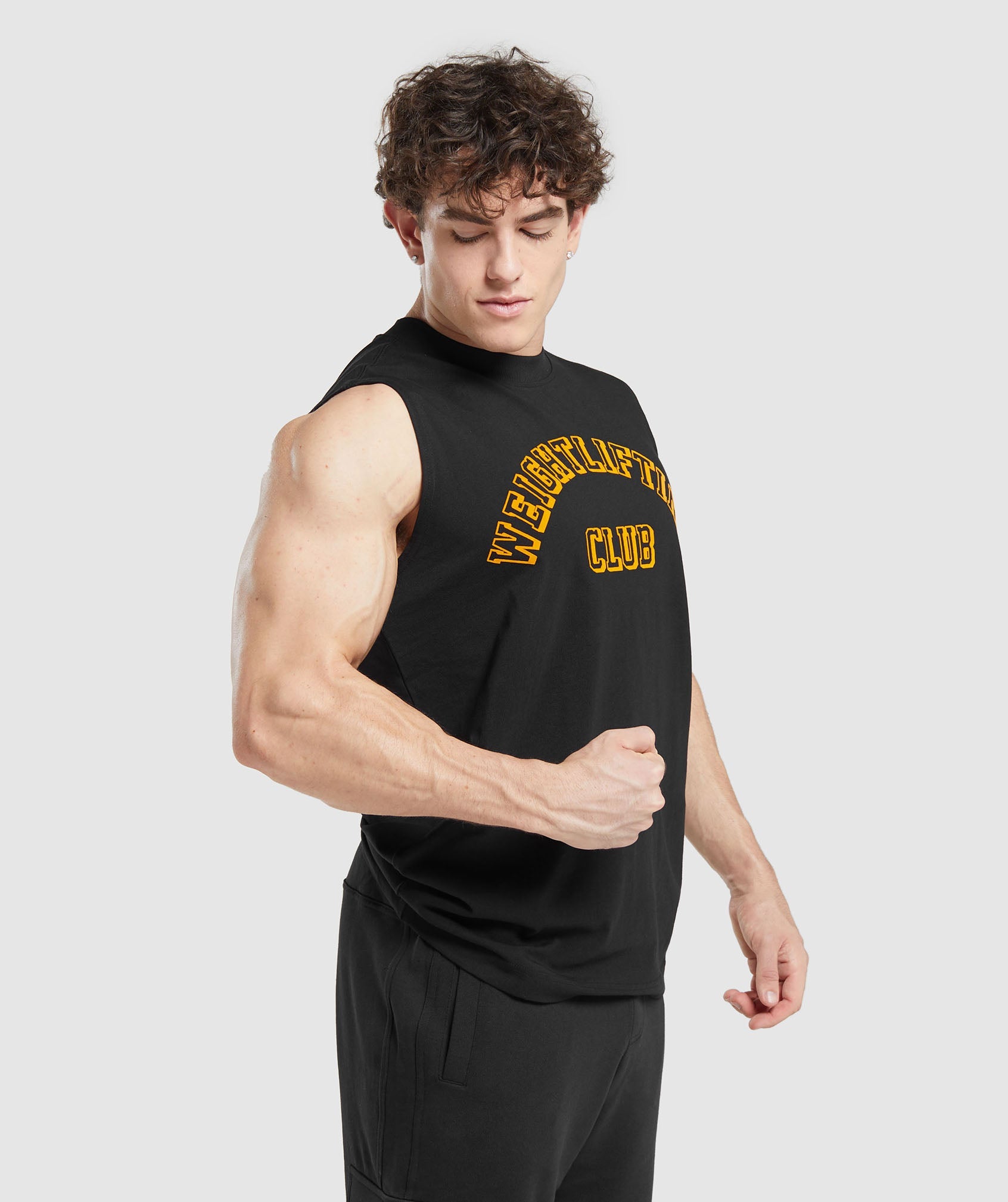 Weightlifting Club Tank in Black - view 3