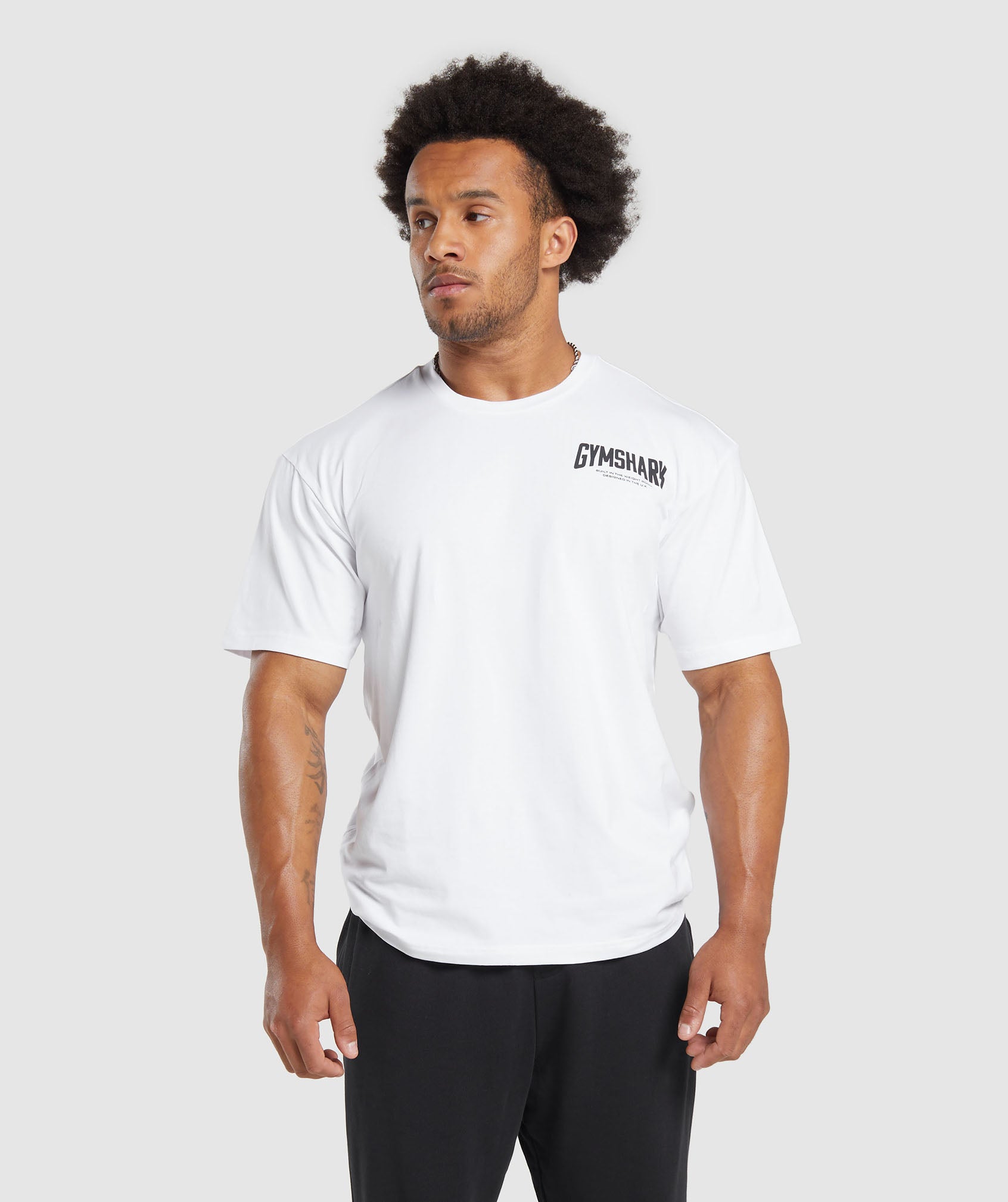 Cartoon Lifting T-Shirt in White - view 2