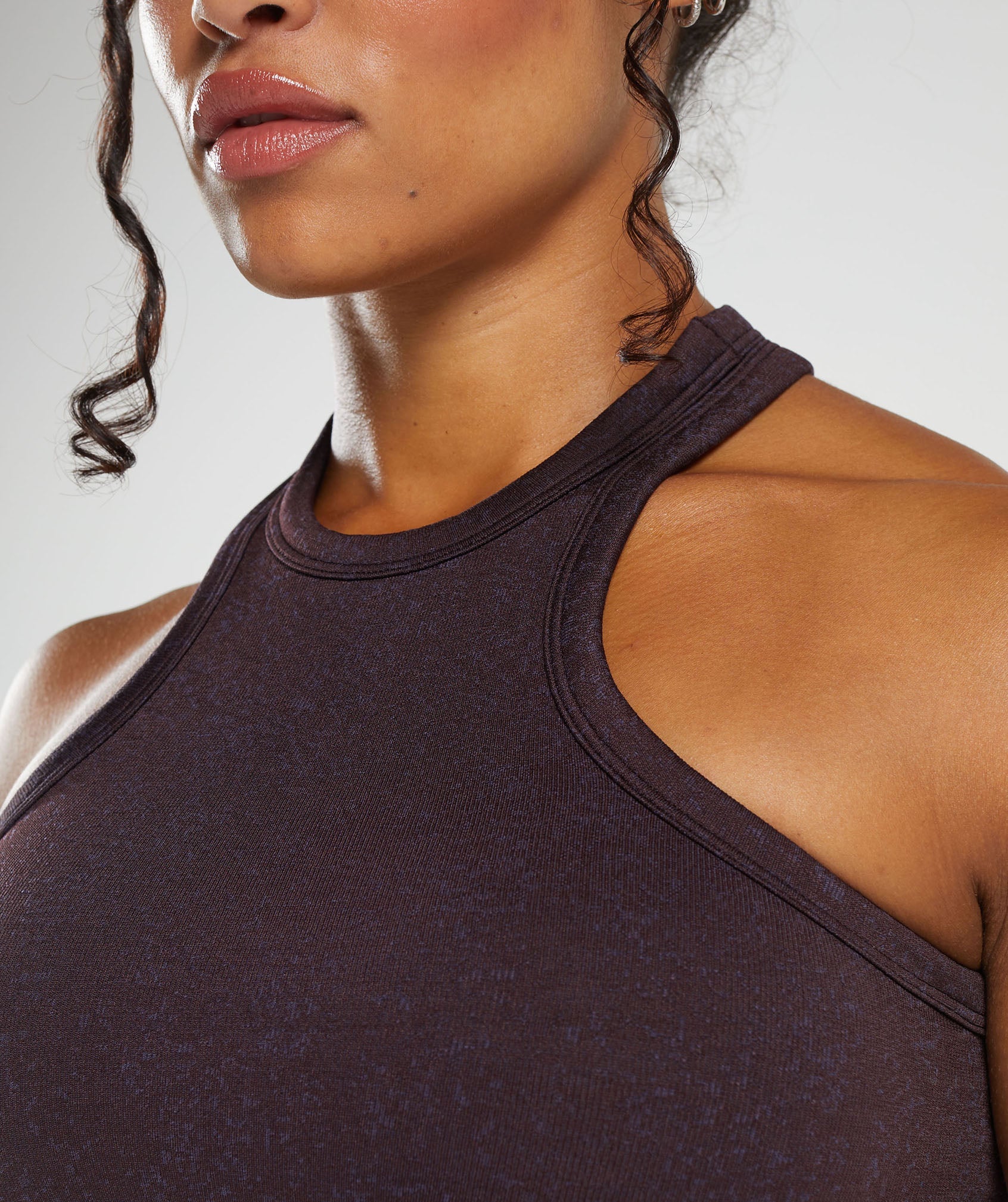 Adapt Fleck Seamless Midi Tank in Plum Brown/Dewberry Purple - view 5