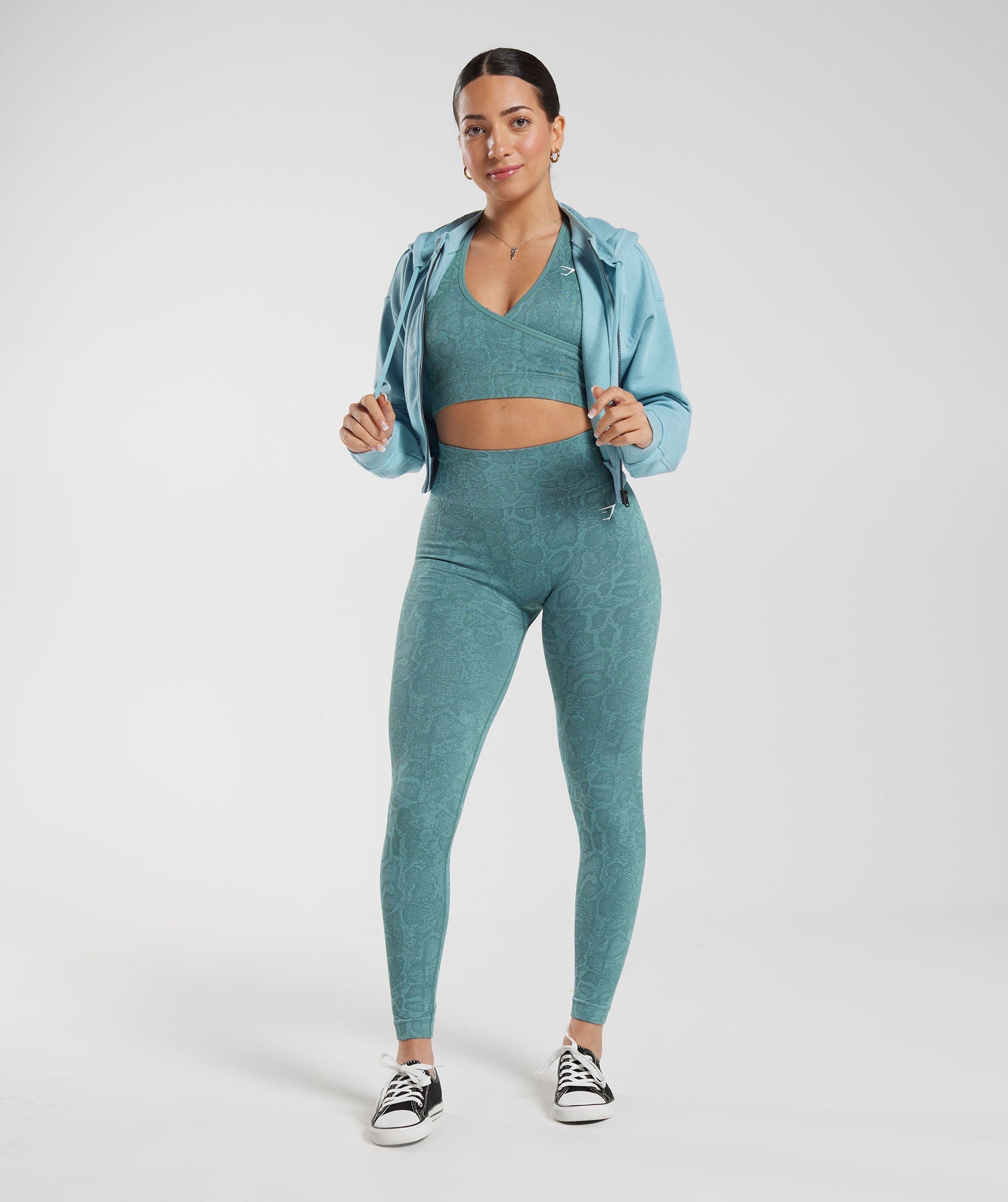 Adapt Animal Seamless Leggings in Iceberg Blue/Thunder Blue