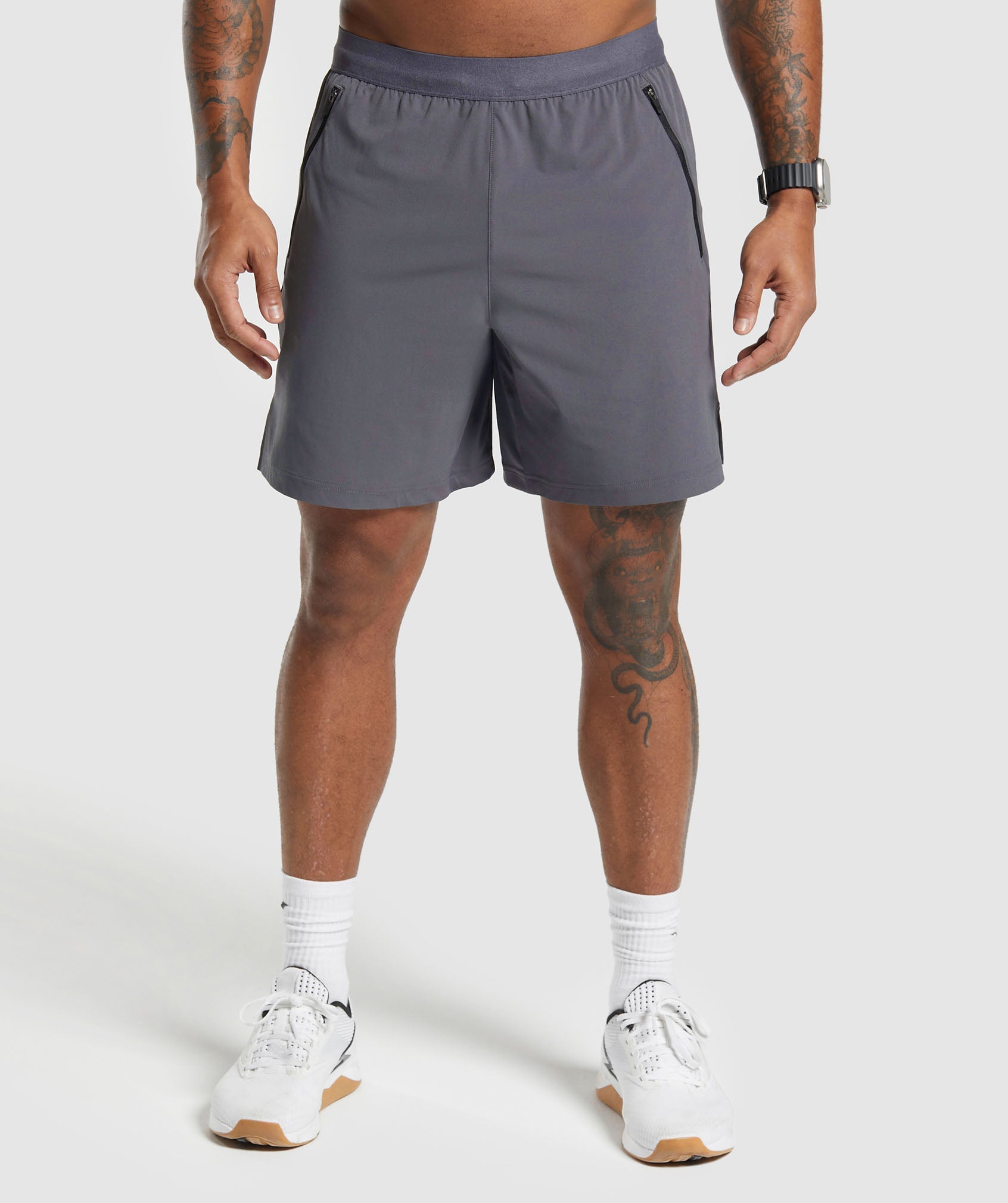 Apex 7" Hybrid Shorts in Dark Grey