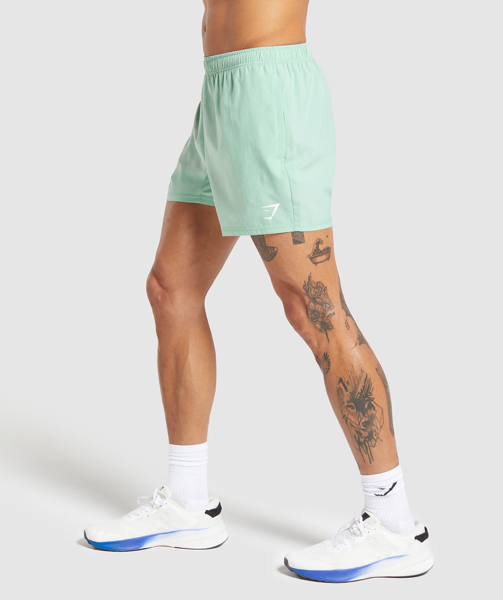 Arrival 5" Shorts in Lido Green - view 3
