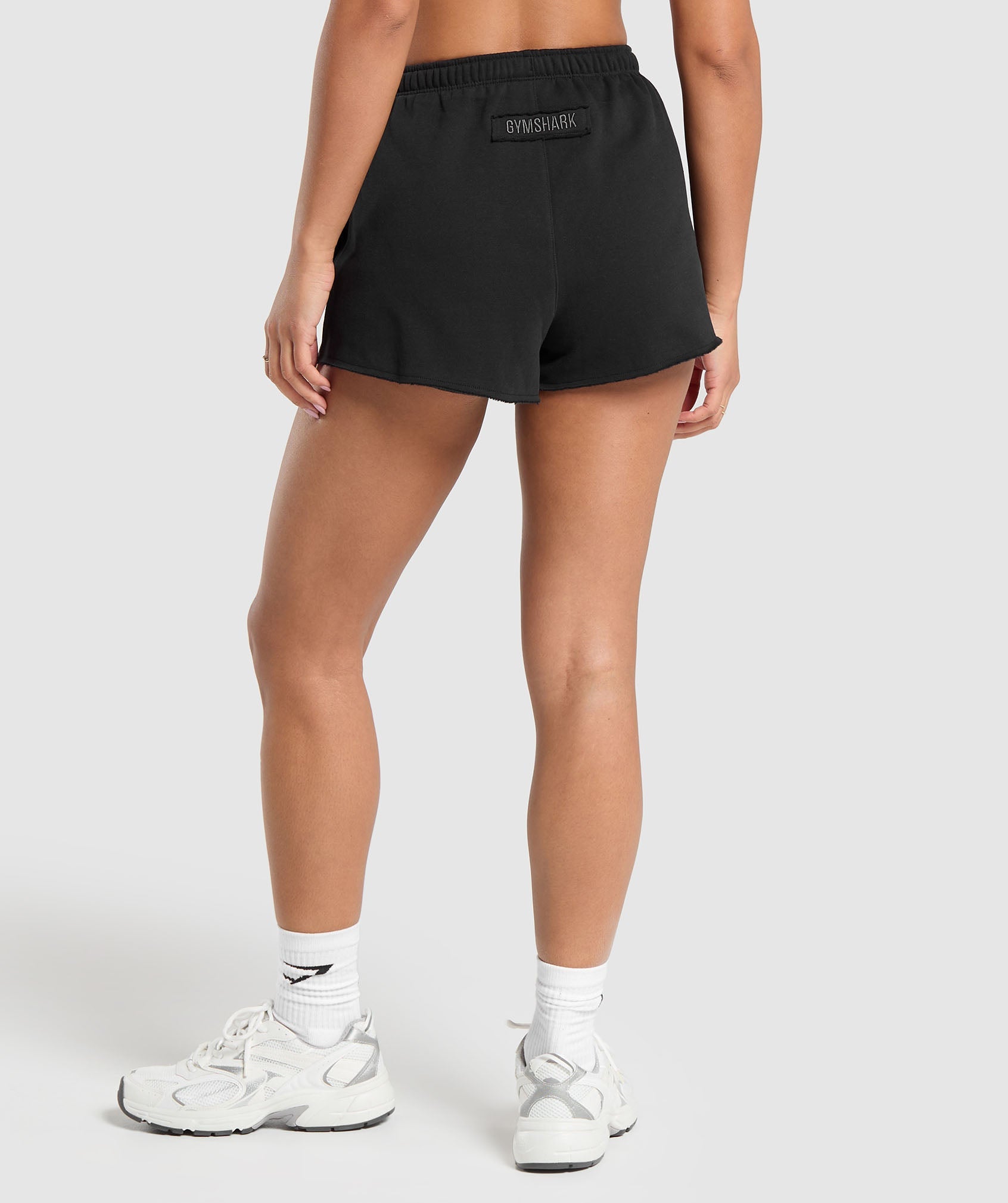 Fleece Shorts in Black - view 2