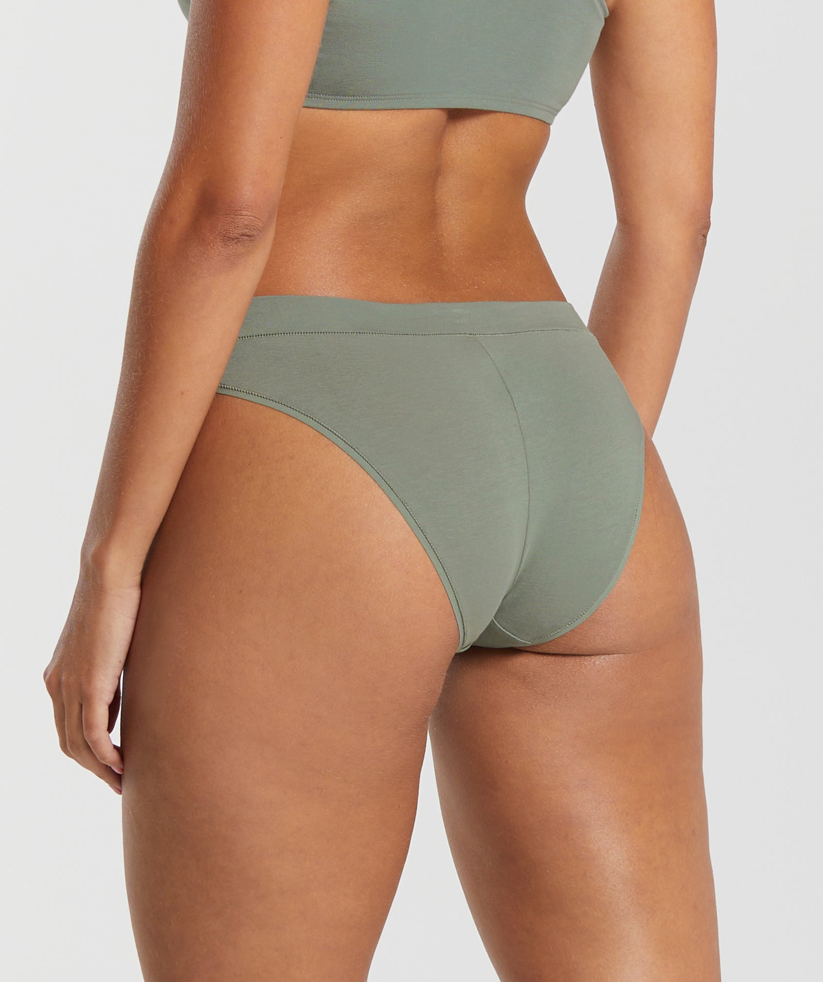 Cotton Brief in Unit Green - view 3