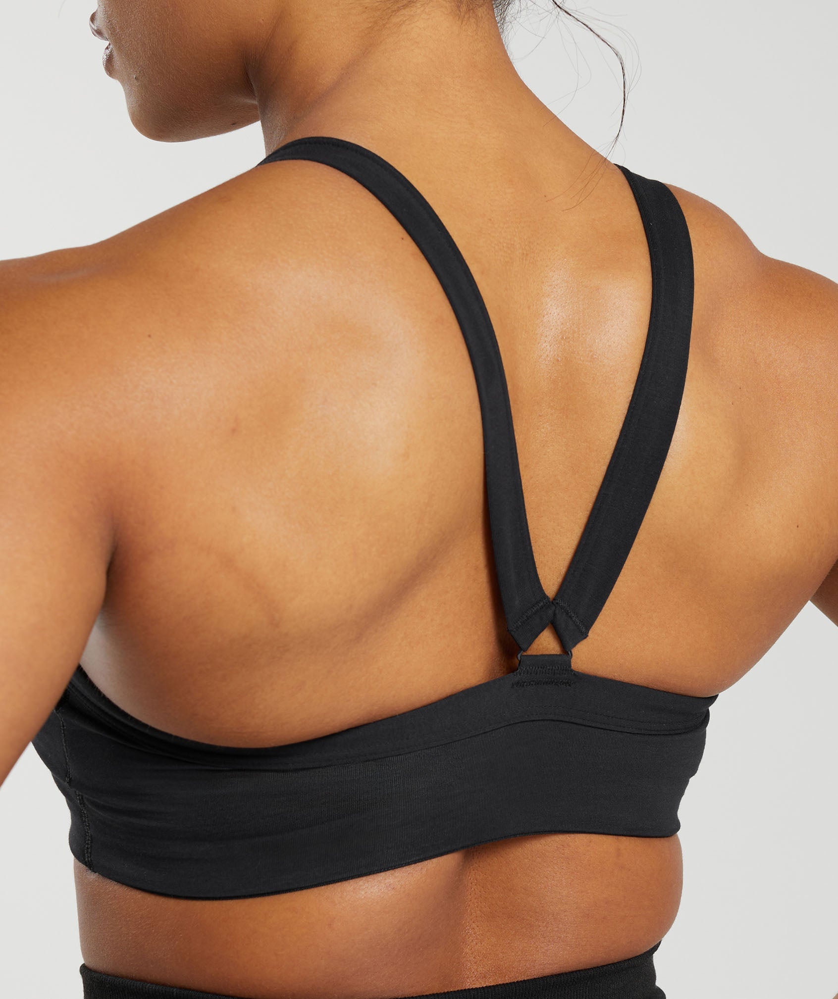 Cotton Lifting Sports Bra in Black - view 5