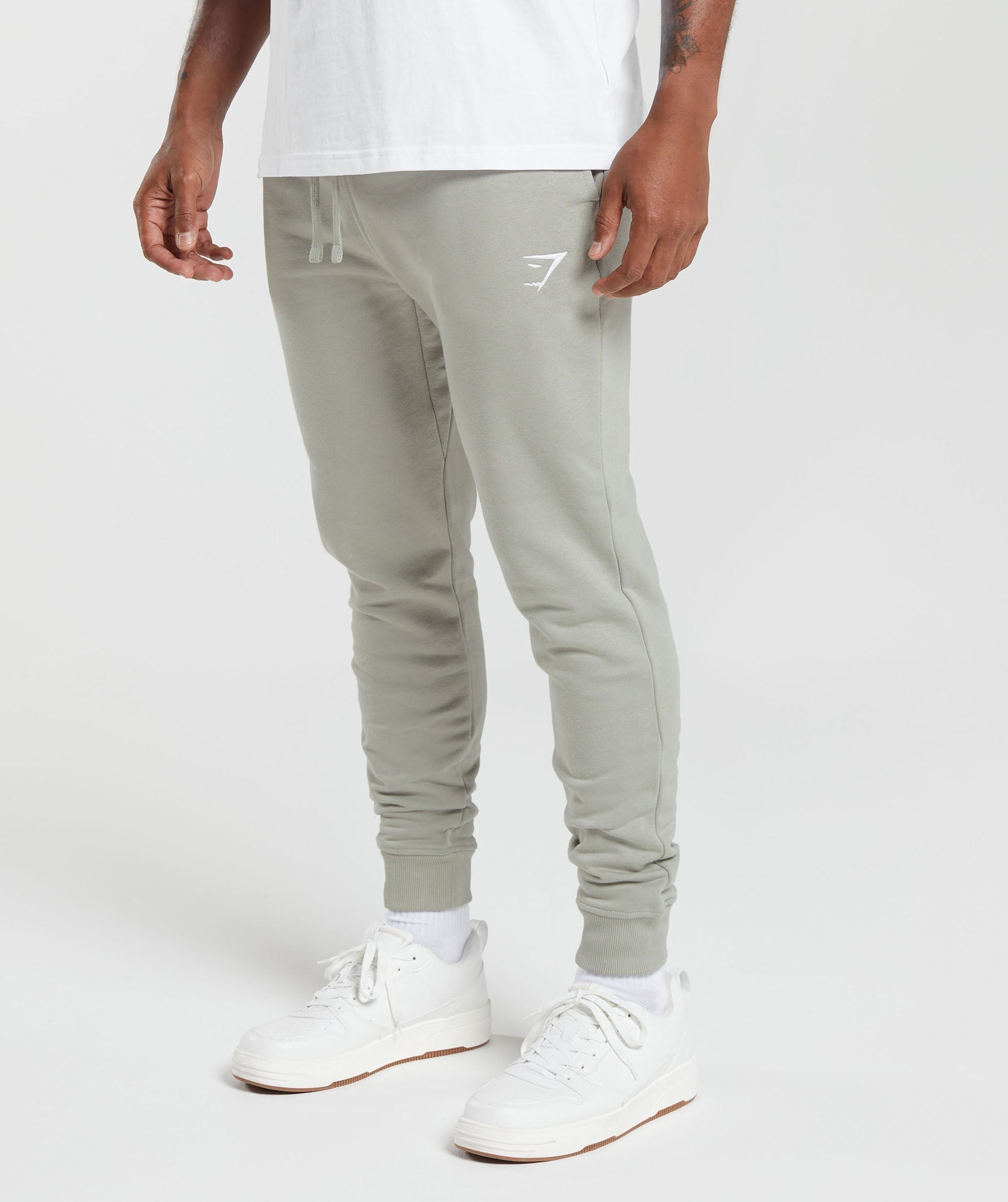 Crest Joggers in Stone Grey - view 3