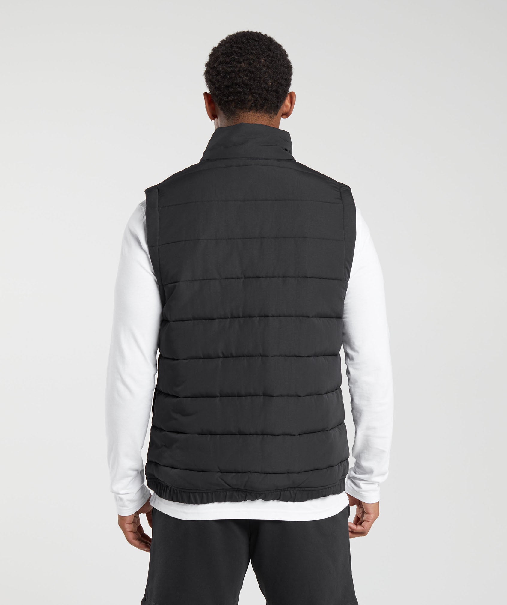 Crest Padded Vest in Black