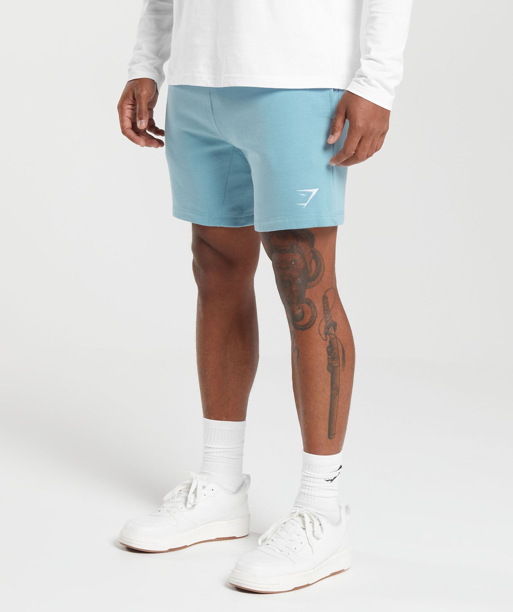 Crest 7" Shorts in Iceberg Blue