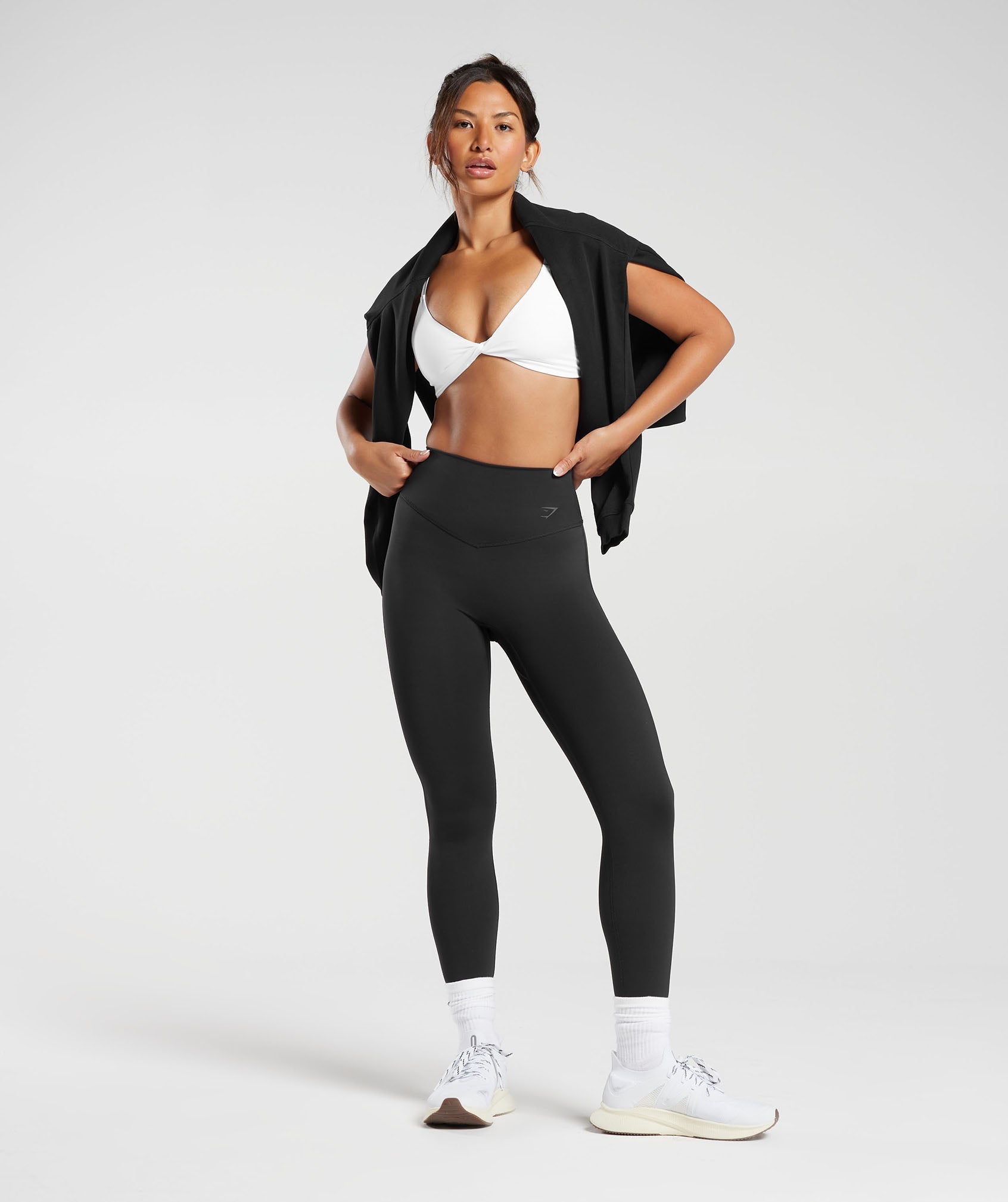 Elevate Twist Front Bralette in White - view 4