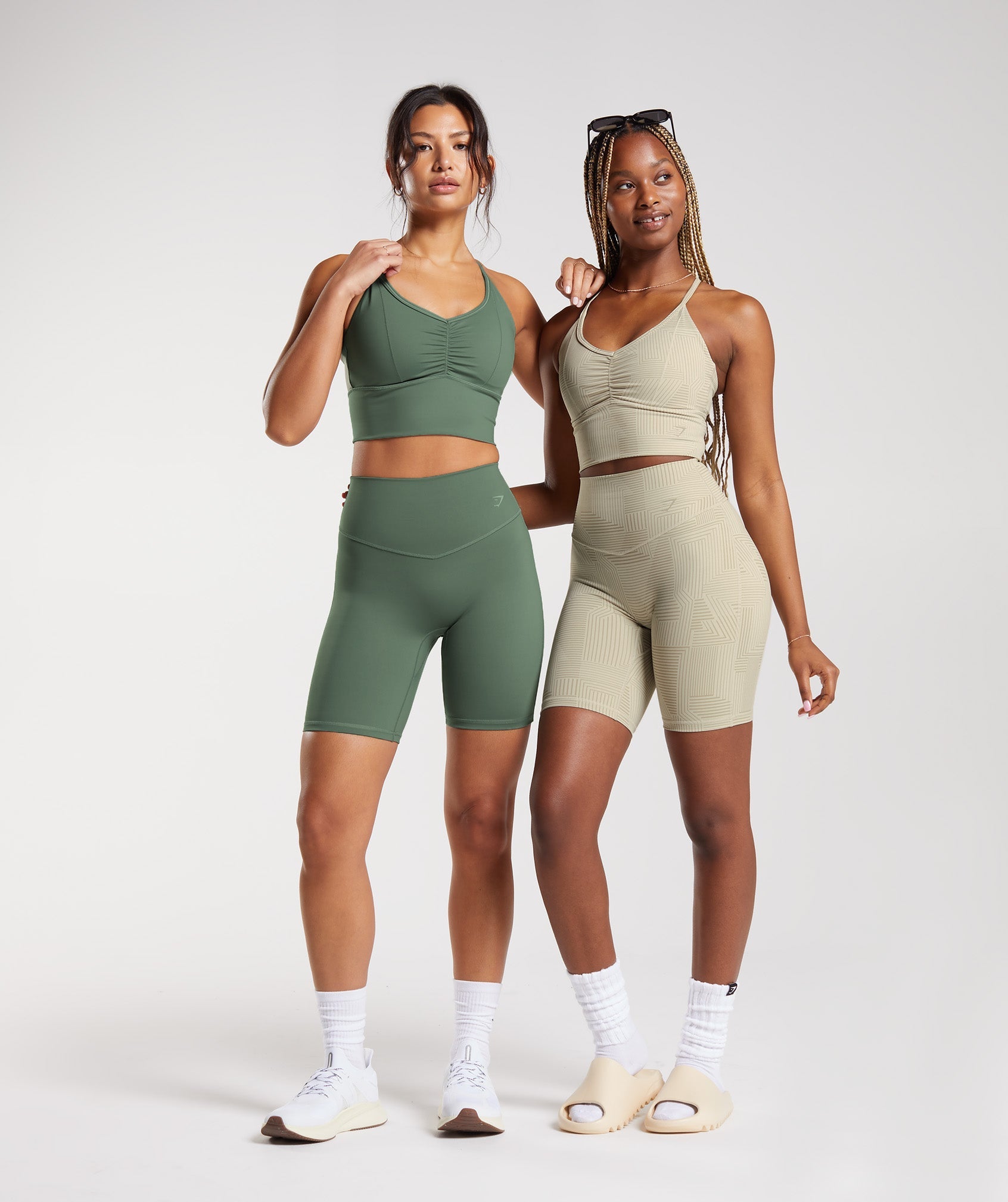 Elevate Longline Sports Bra in Sandy Brown