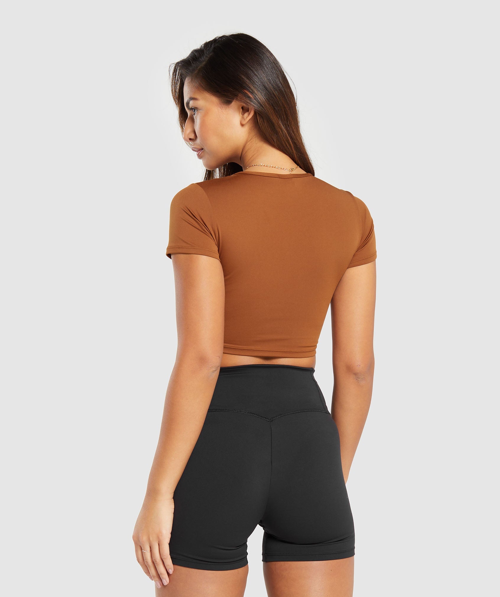 Everyday Cap Sleeve T-Shirt in Copper Brown - view 2