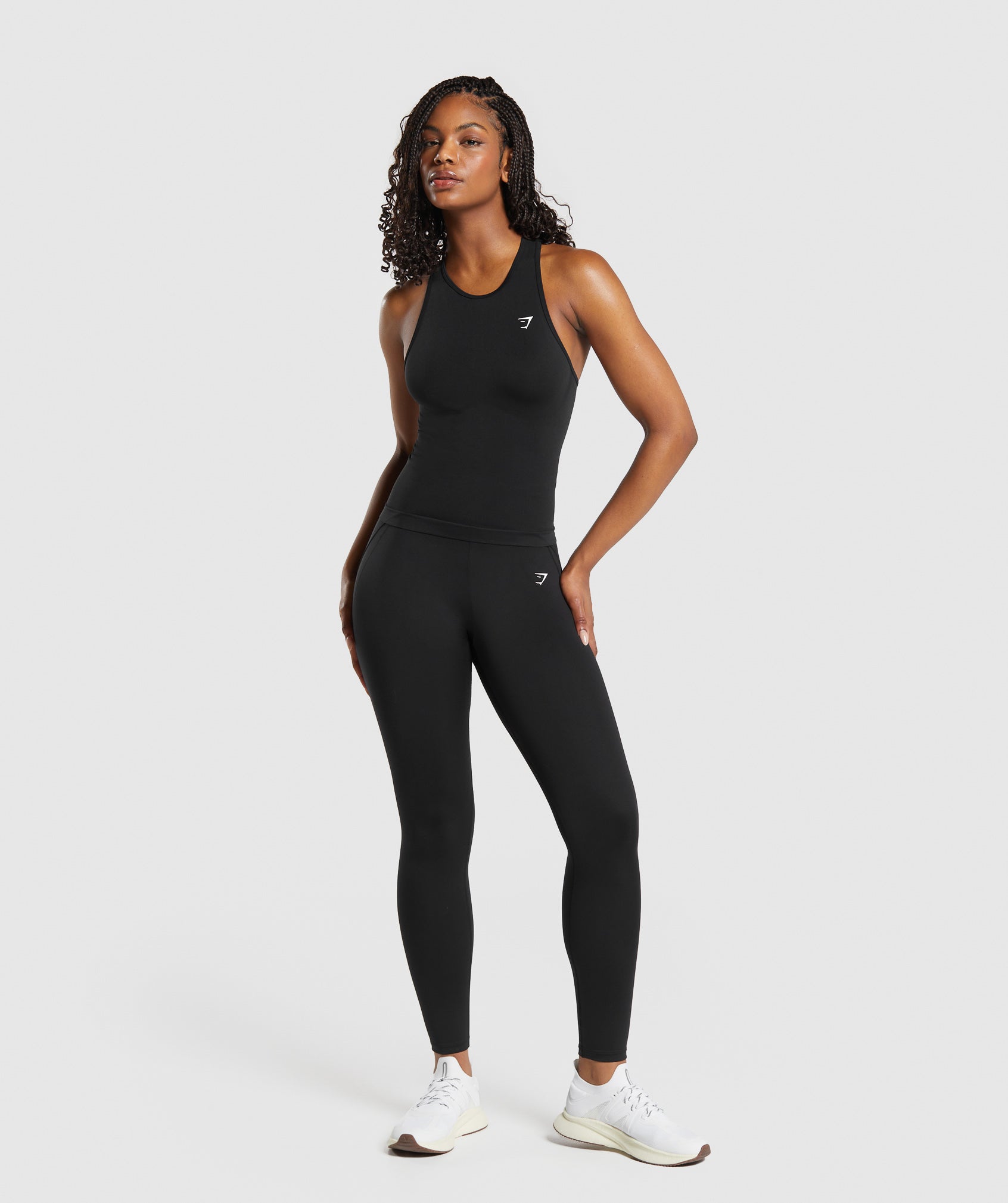 Everyday Seamless Tight Fit Tank in Black - view 4