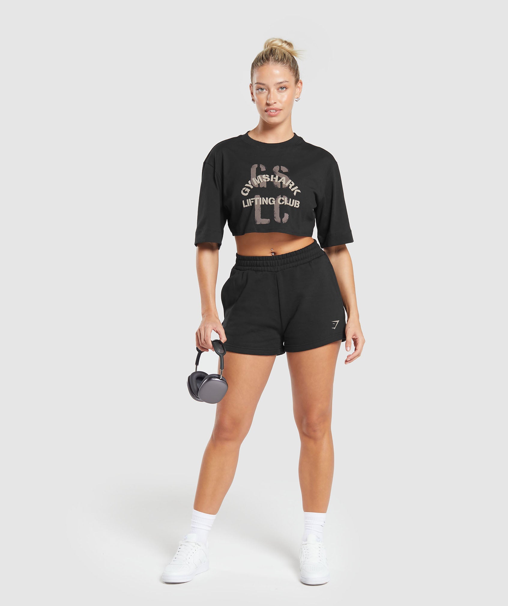 Built Crop Top in Black - view 6