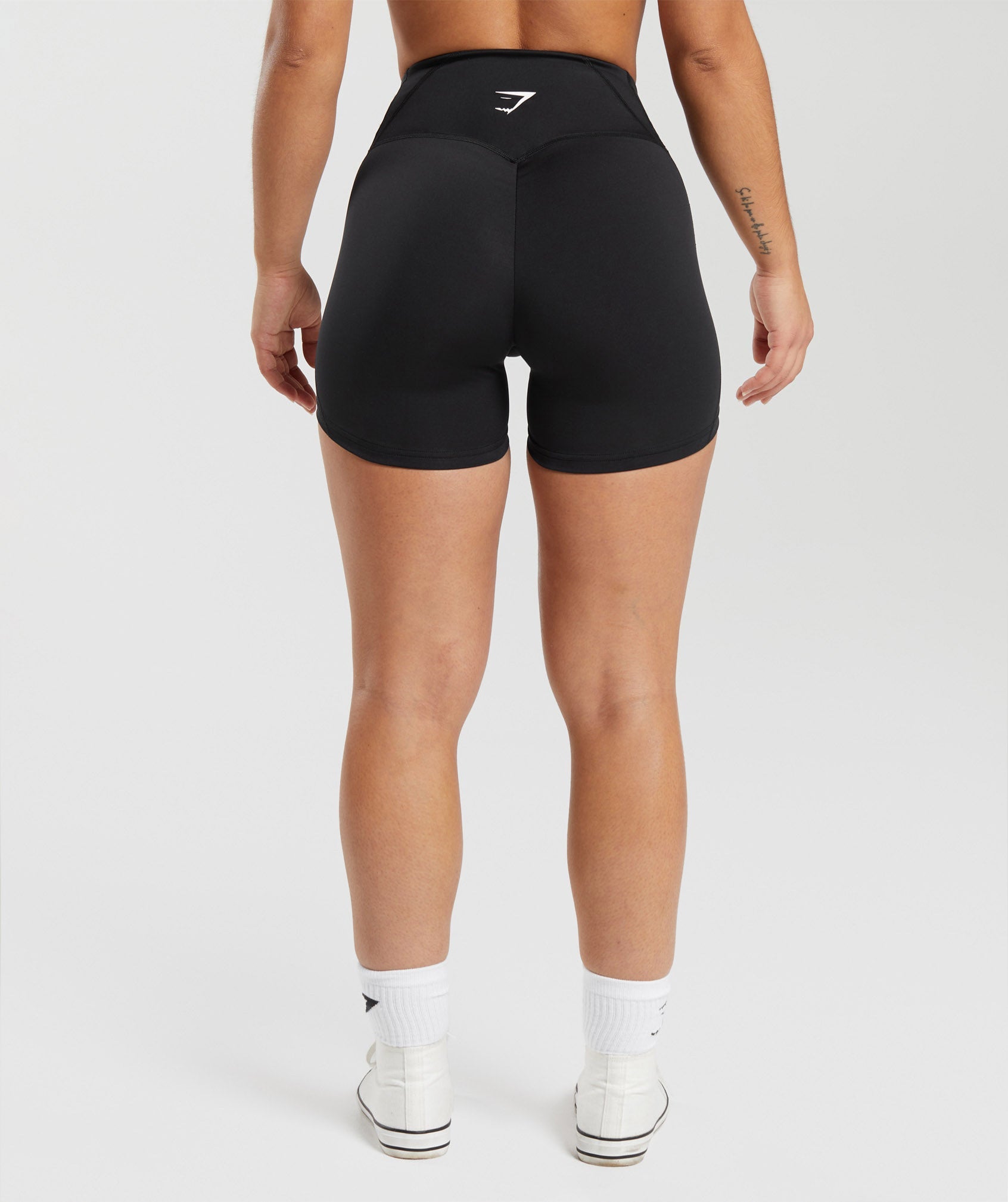 GS Power High Rise Shorts in Black - view 3