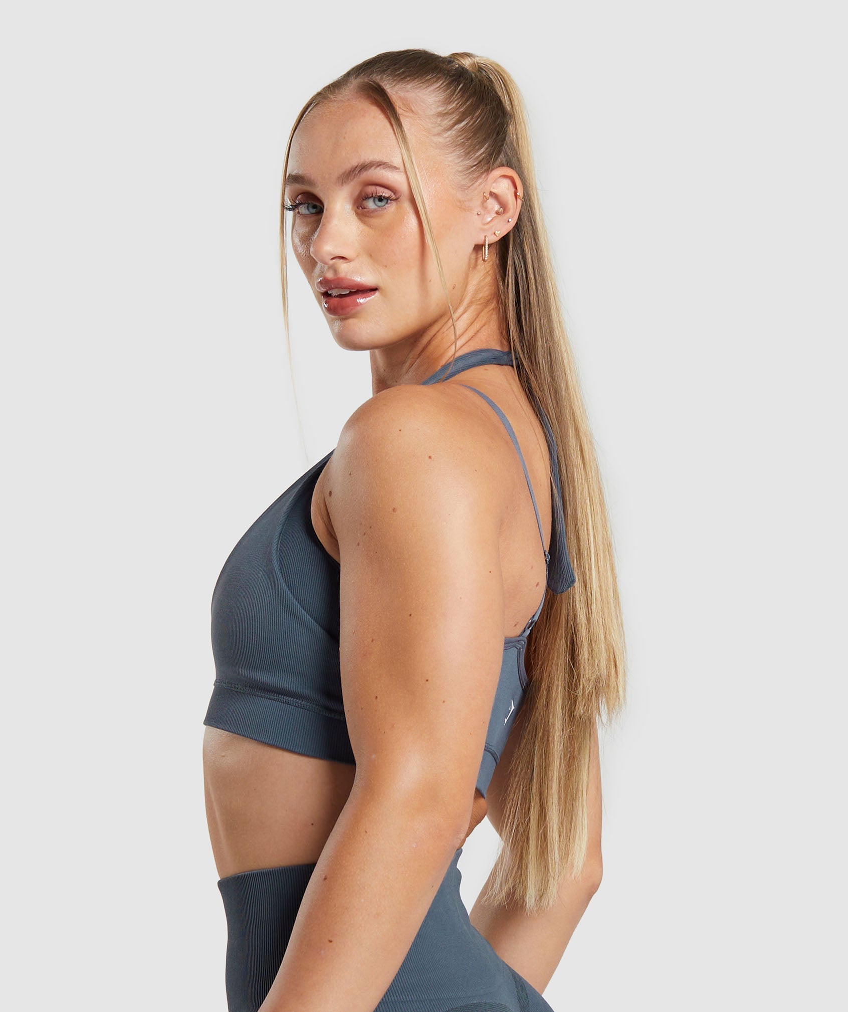 Gains Seamless Bralette in Titanium Blue - view 3