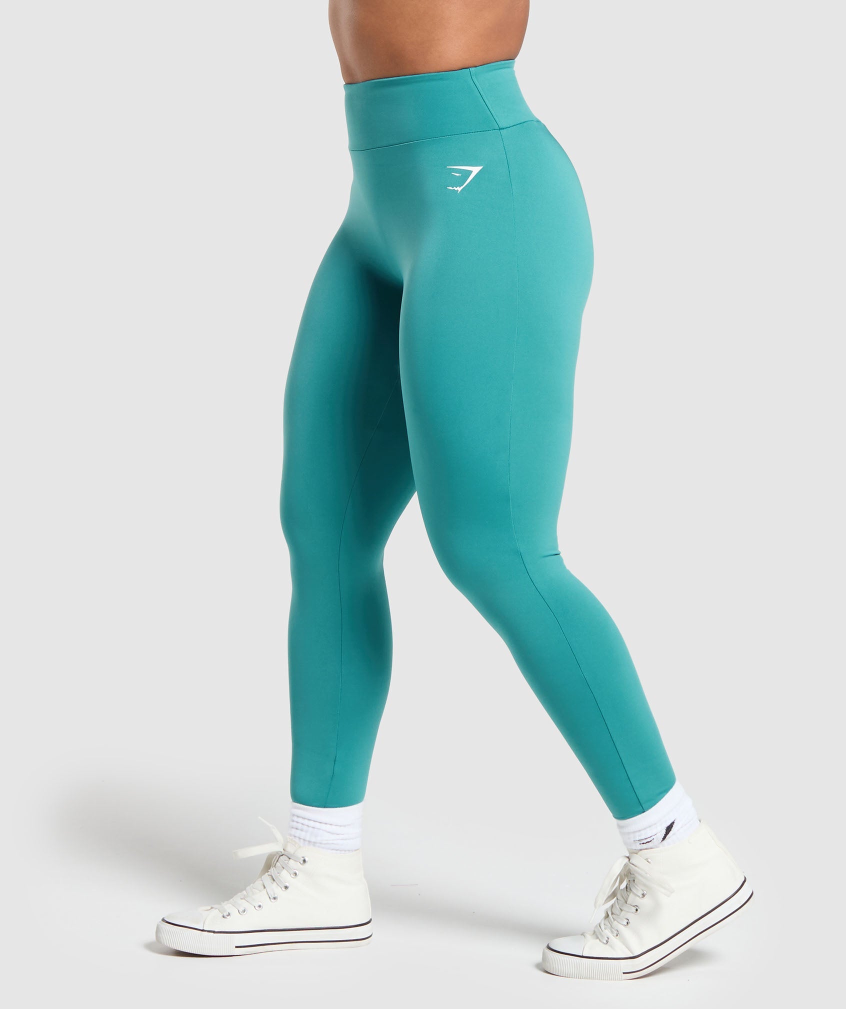 GS Power Short Leggings in Bondi Teal - view 3