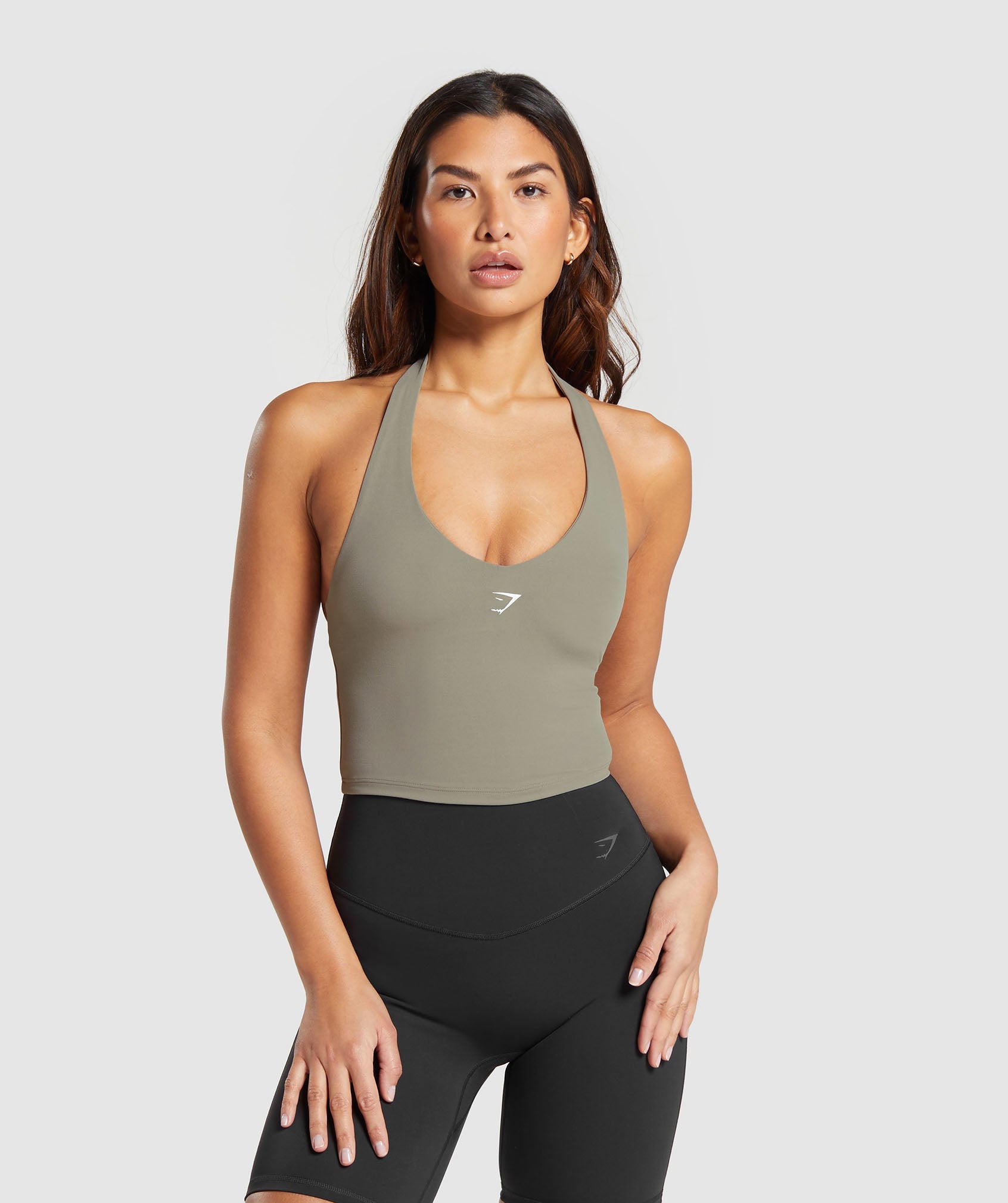 Halter Neck Cami with Shelf