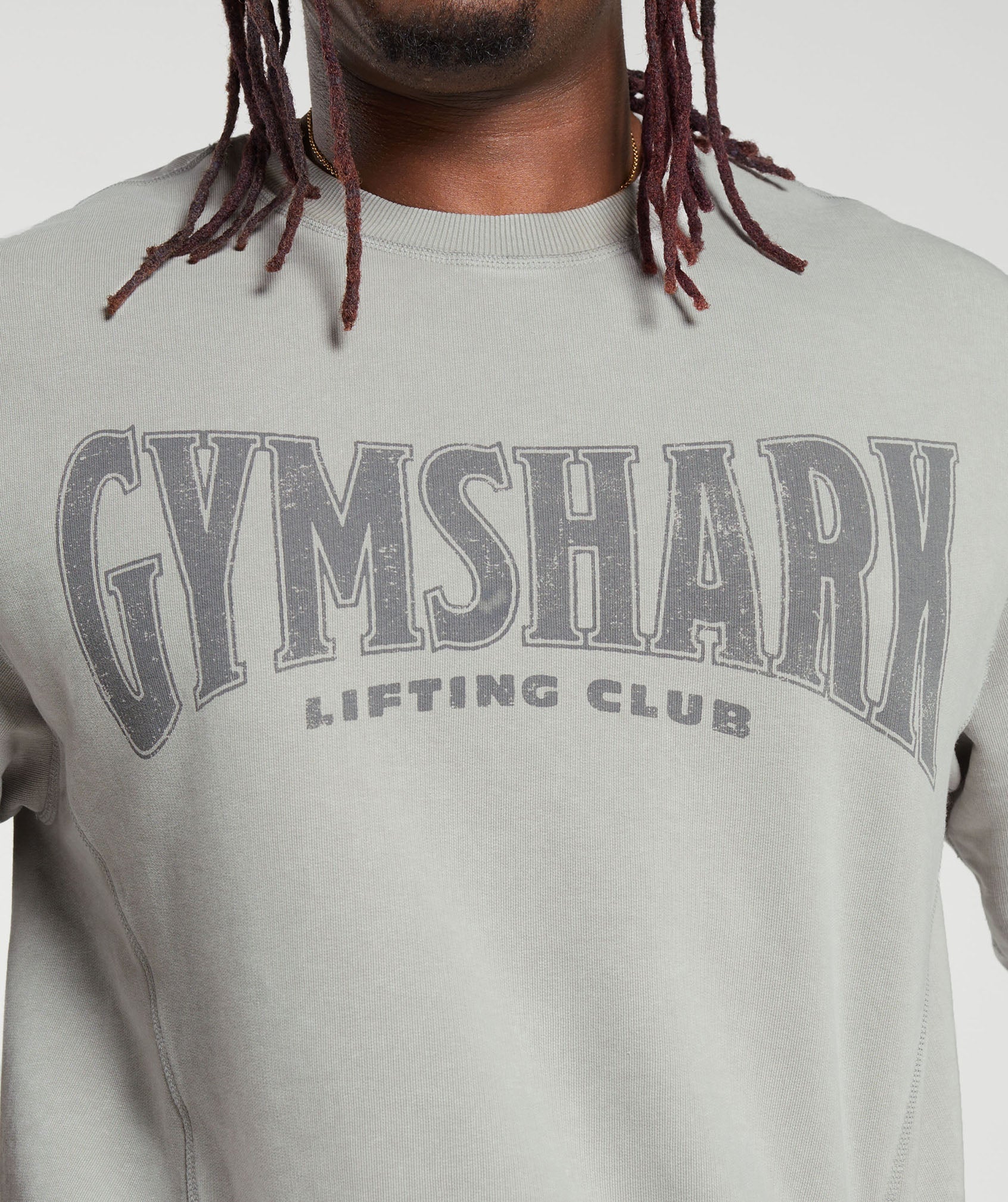 Gymshark Heritage Washed Crew - Onyx Grey