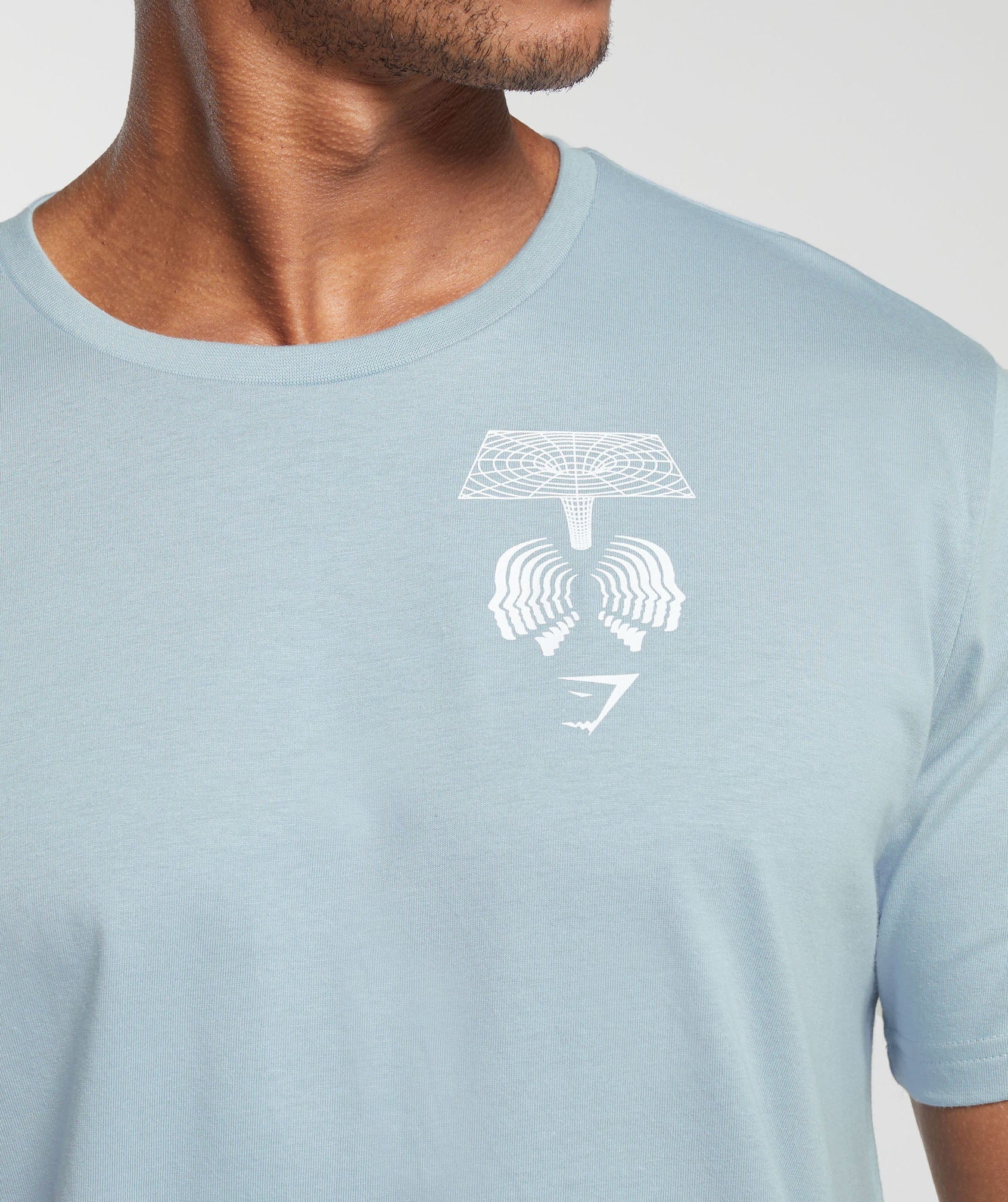 Hybrid Wellness T-Shirt in Salt Blue - view 6