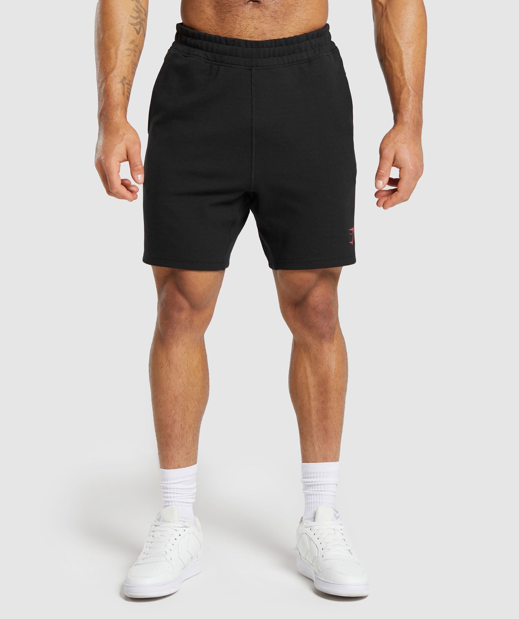 Impact Shorts in Black/Vivid Red - view 2