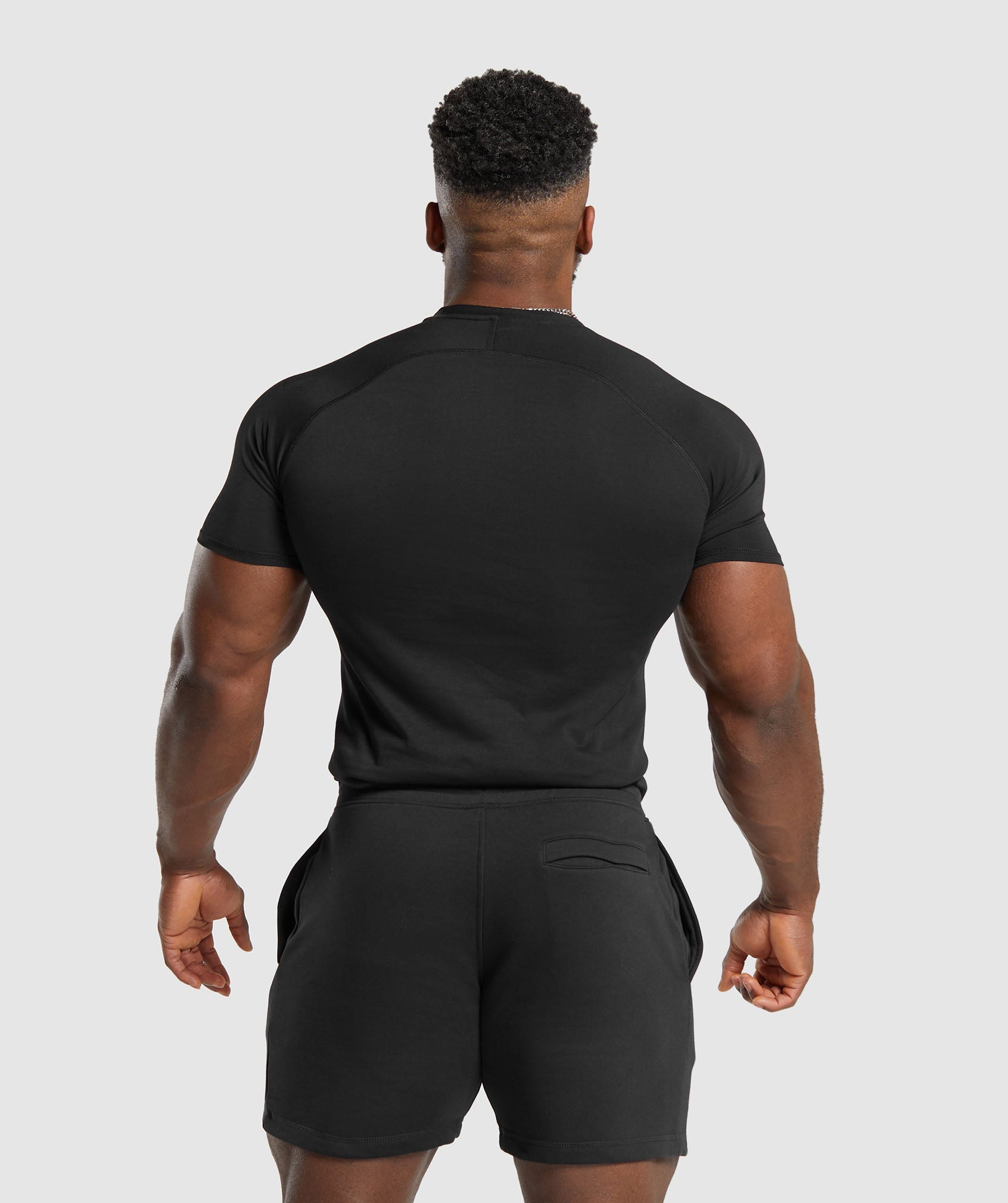 Impact Muscle T-Shirt in Black - view 2