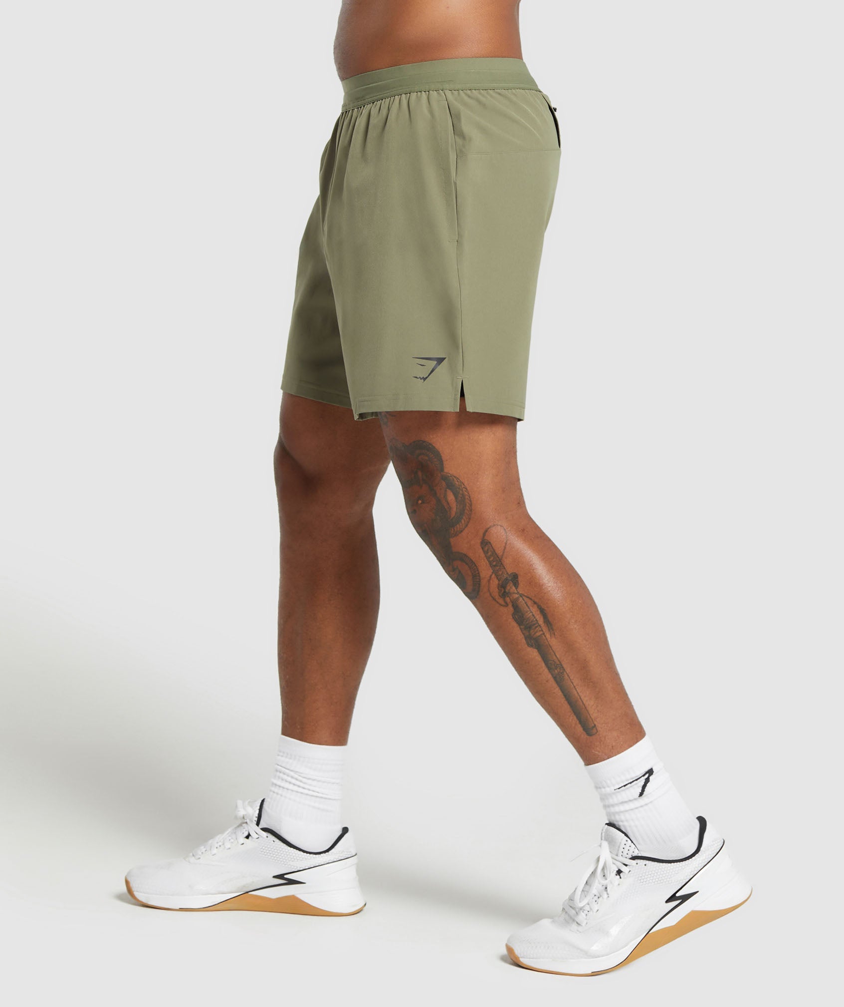 Land to Water 6" Shorts in Utility Green - view 3