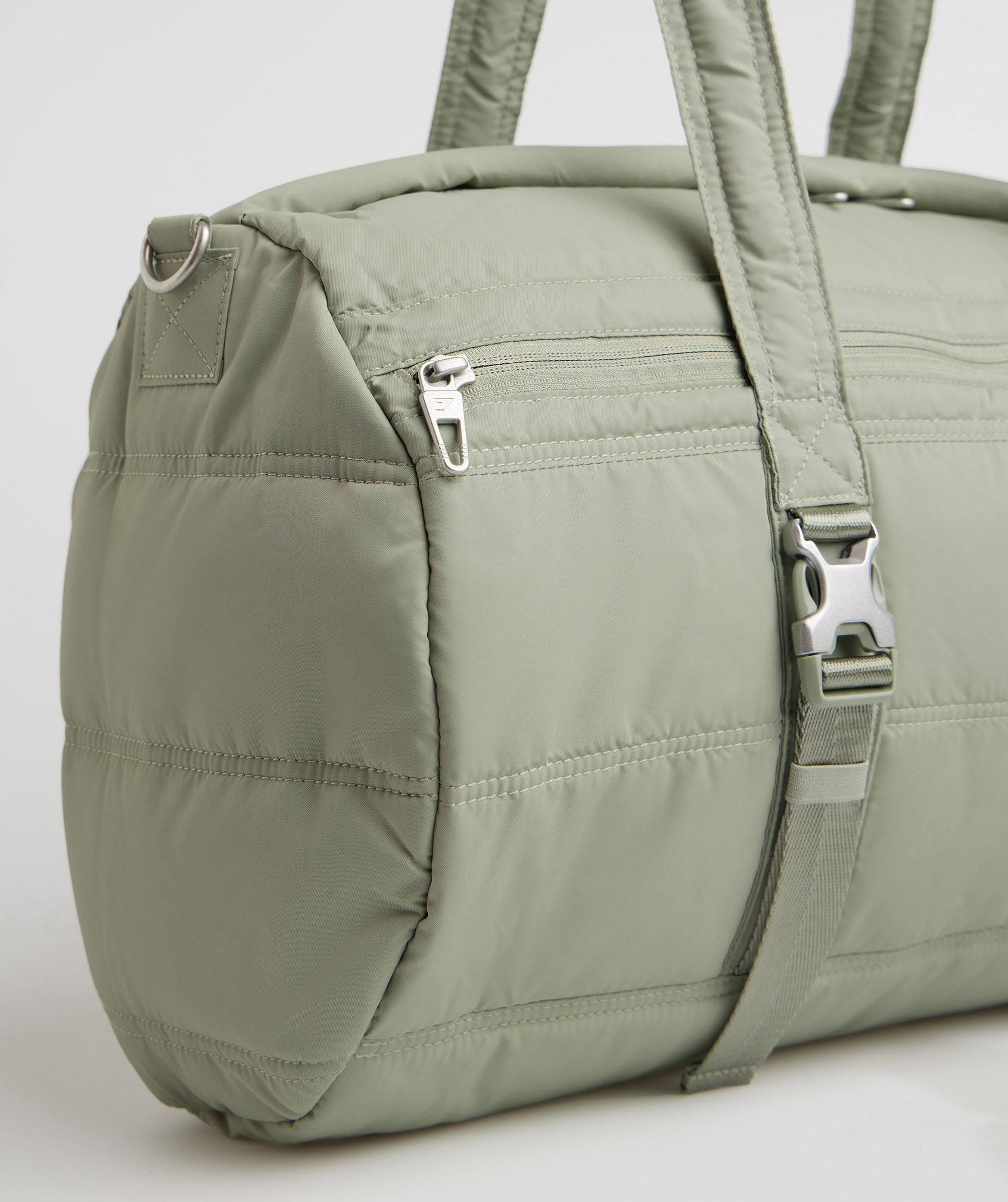 Premium Lifestyle Barrel Bag in Light Olive Green - view 2