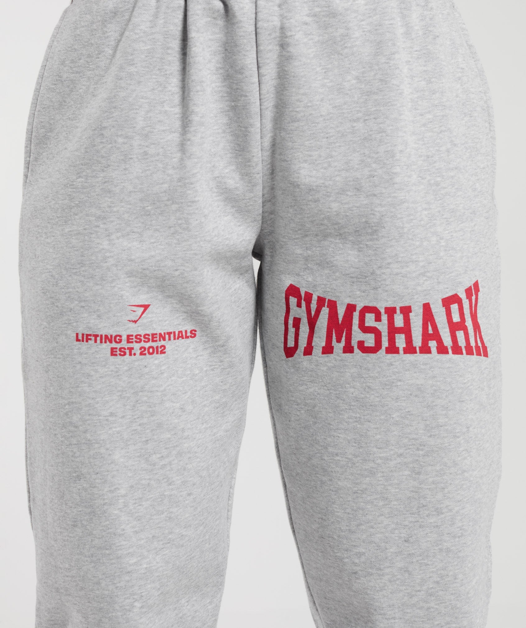 Lifting Essentials Graphic Joggers in Light Grey Core Marl - view 5