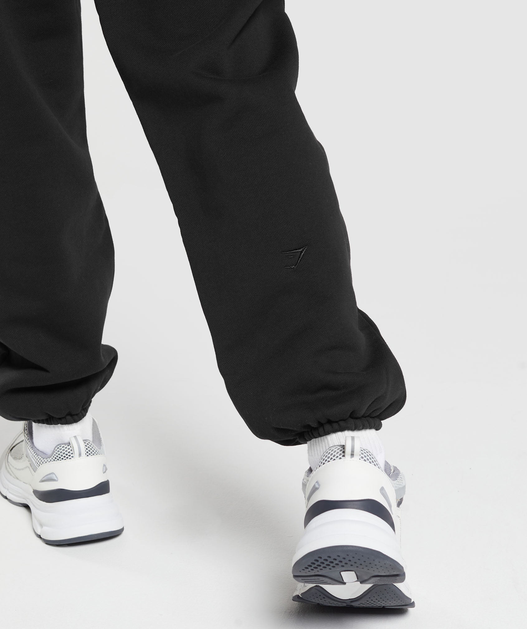 Heavyweight Loopback Sweat Joggers in Black - view 5