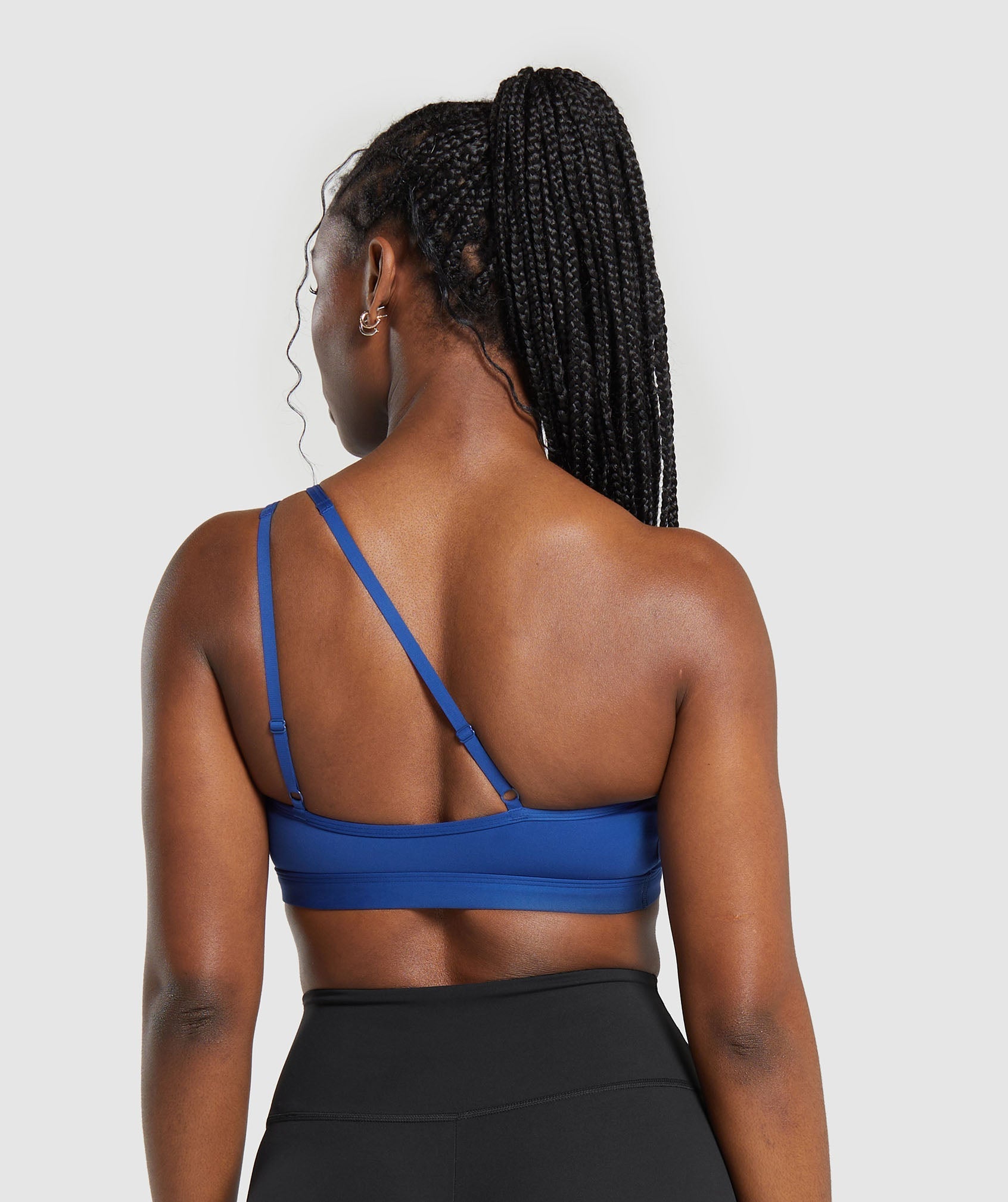 One Shoulder Sports Bra in Wave Blue - view 2
