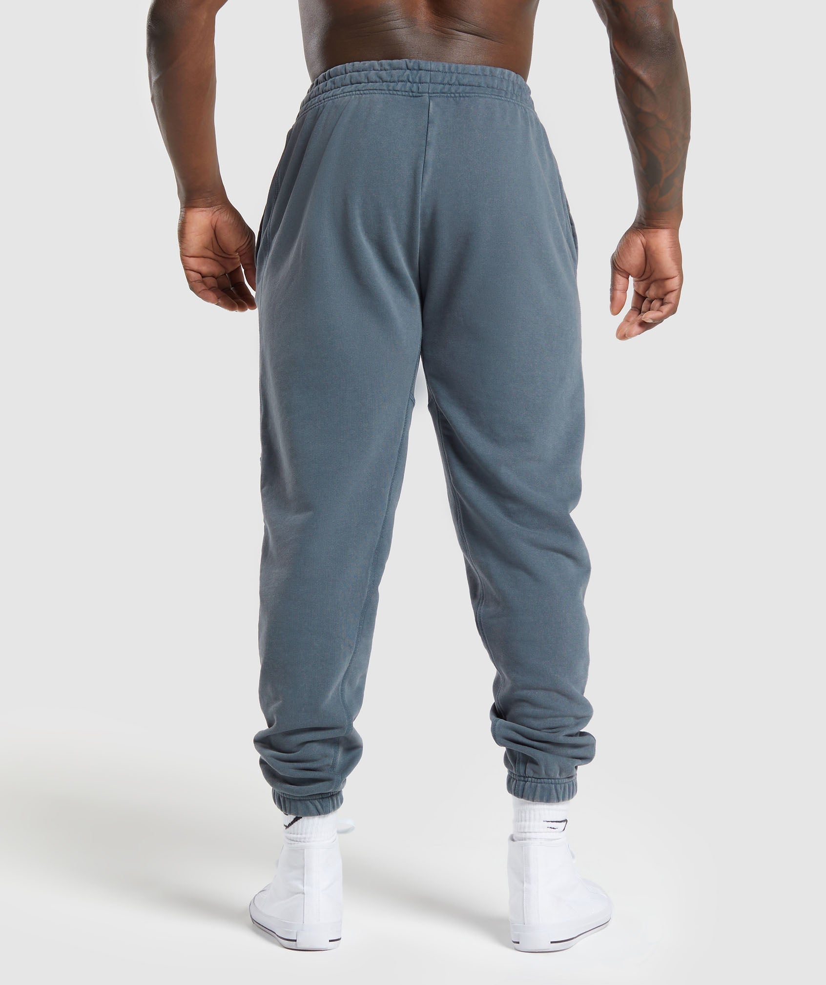 Power Washed Joggers in Titanium Blue - view 2