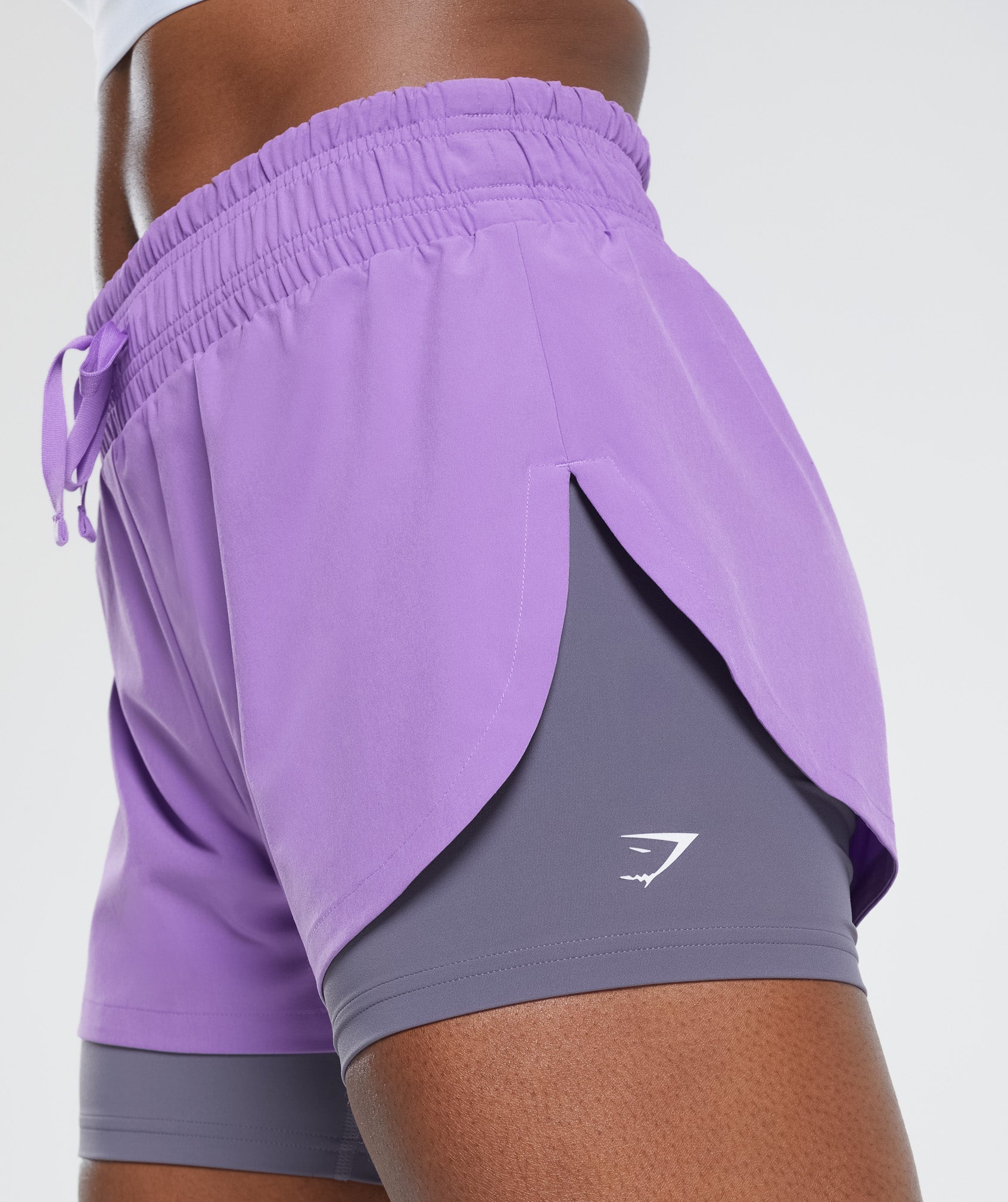 Running 2 In 1 Shorts in Grape Purple/Dewberry Purple - view 5