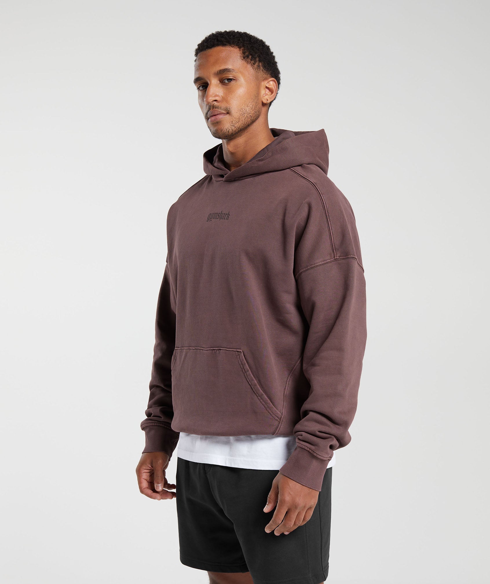 Heavyweight Hoodie in Cocoa Brown - view 3
