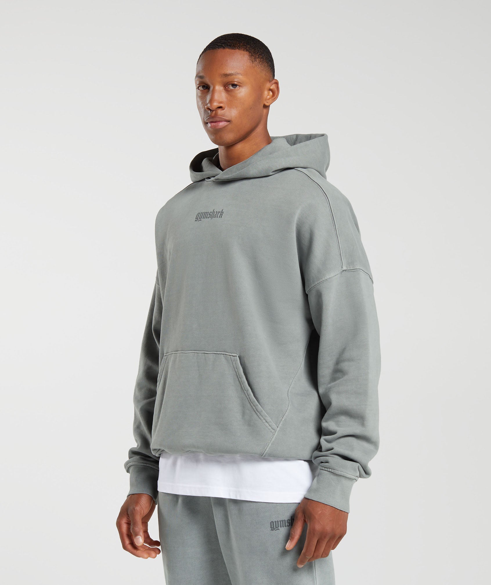 Heavyweight Hoodie in Smokey Grey - view 3