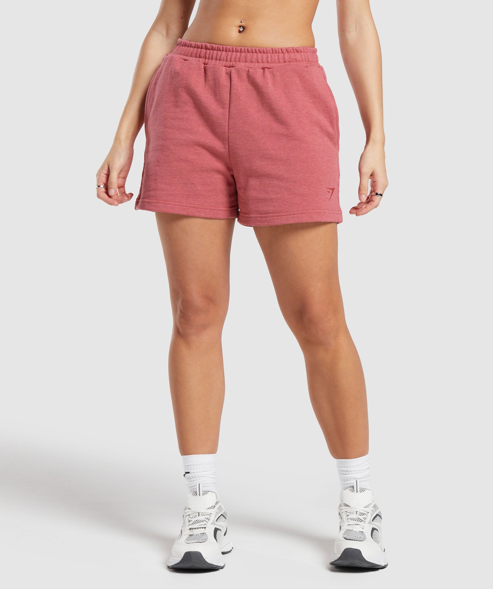 Rest Day Sweat Shorts in Heritage Pink Marl - view 1