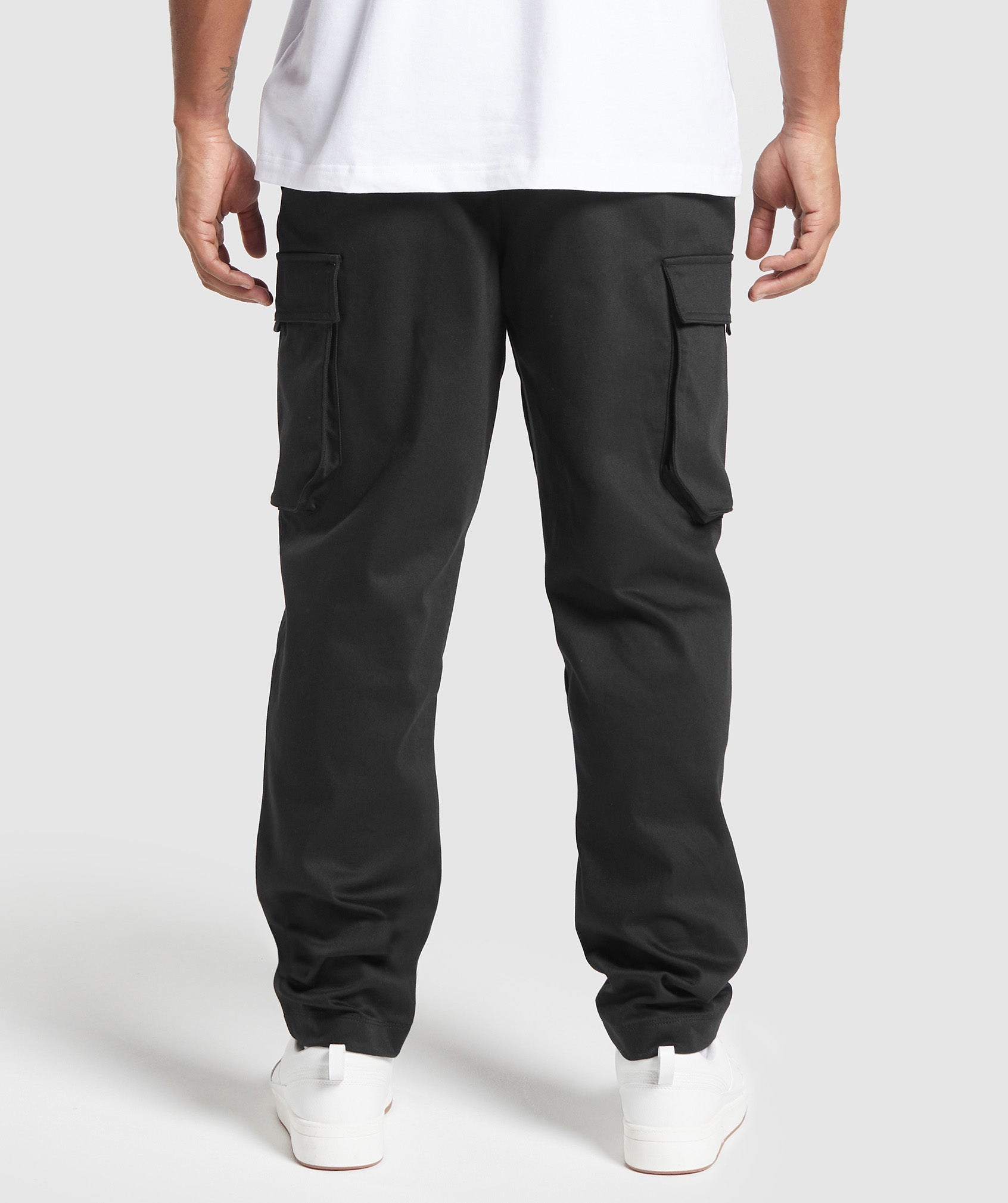 Rest Day Woven Cargo Pants in Black - view 3