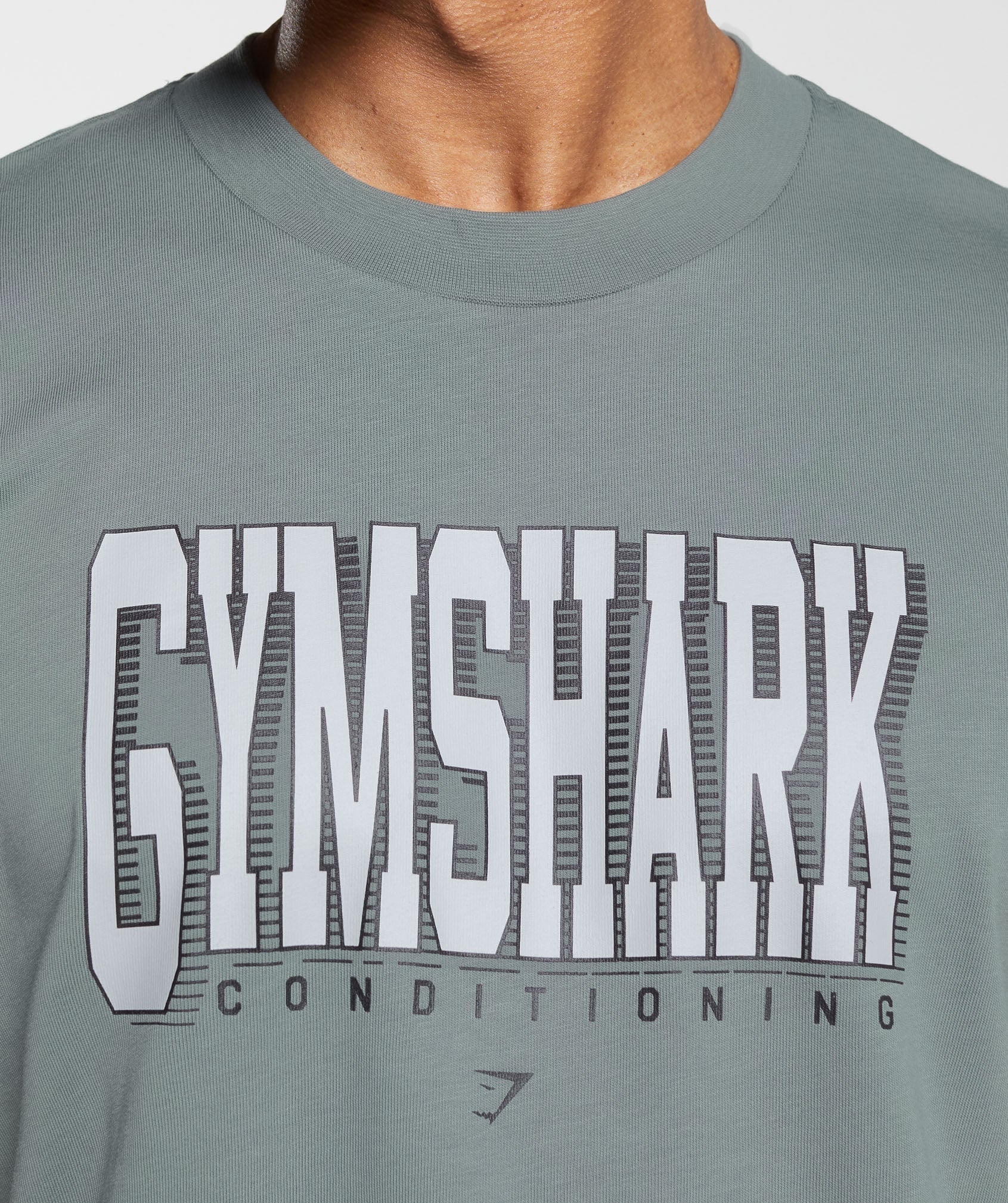 Conditioning Graphic T-Shirt in Cargo Teal - view 6