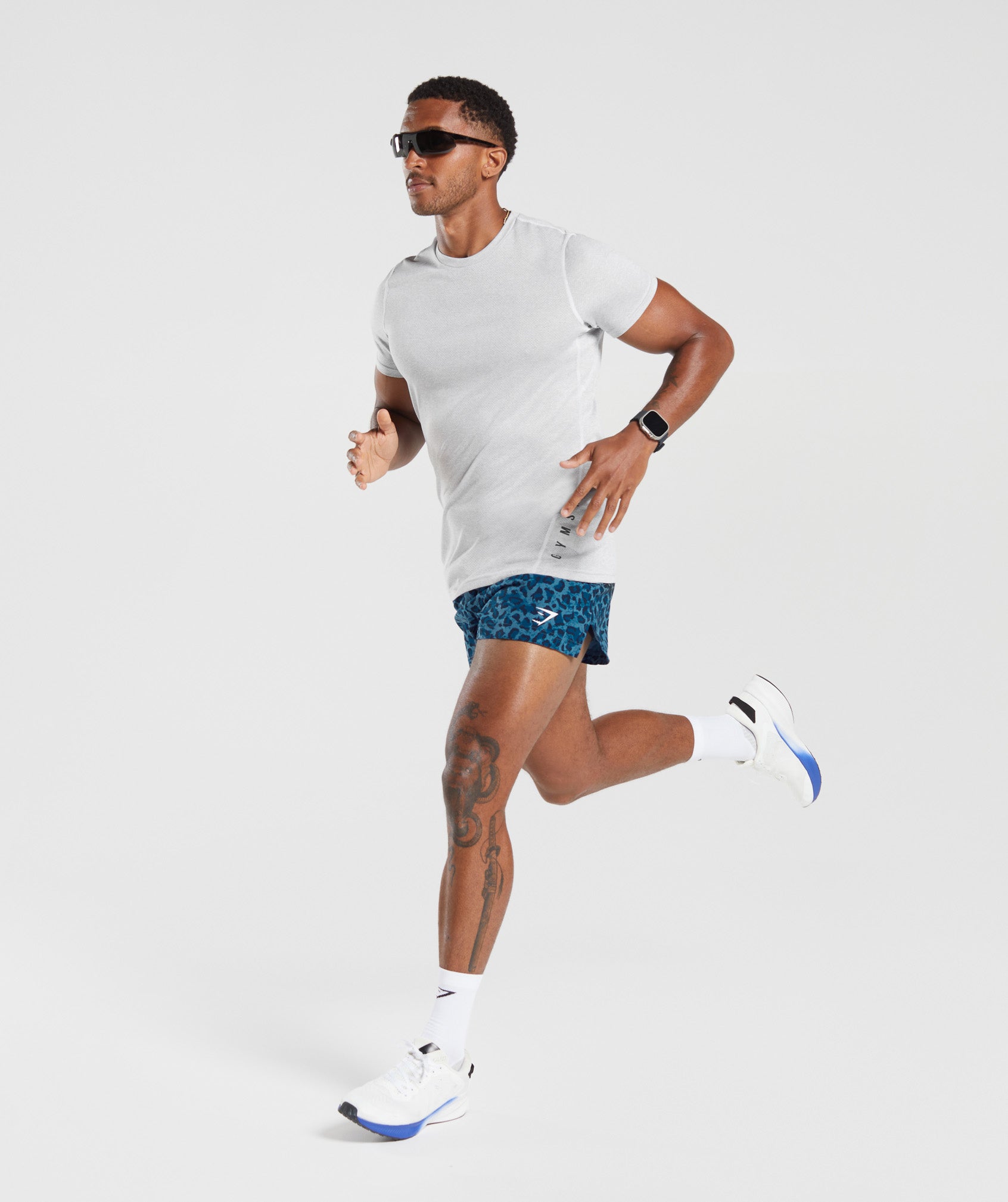 Sport Run 3" Shorts in Denim Blue - view 4