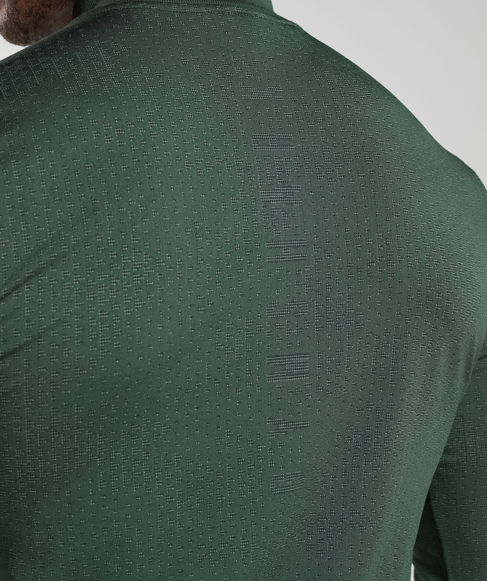 Sport Seamless 1/4 Zip in Fog Green/Black - view 5