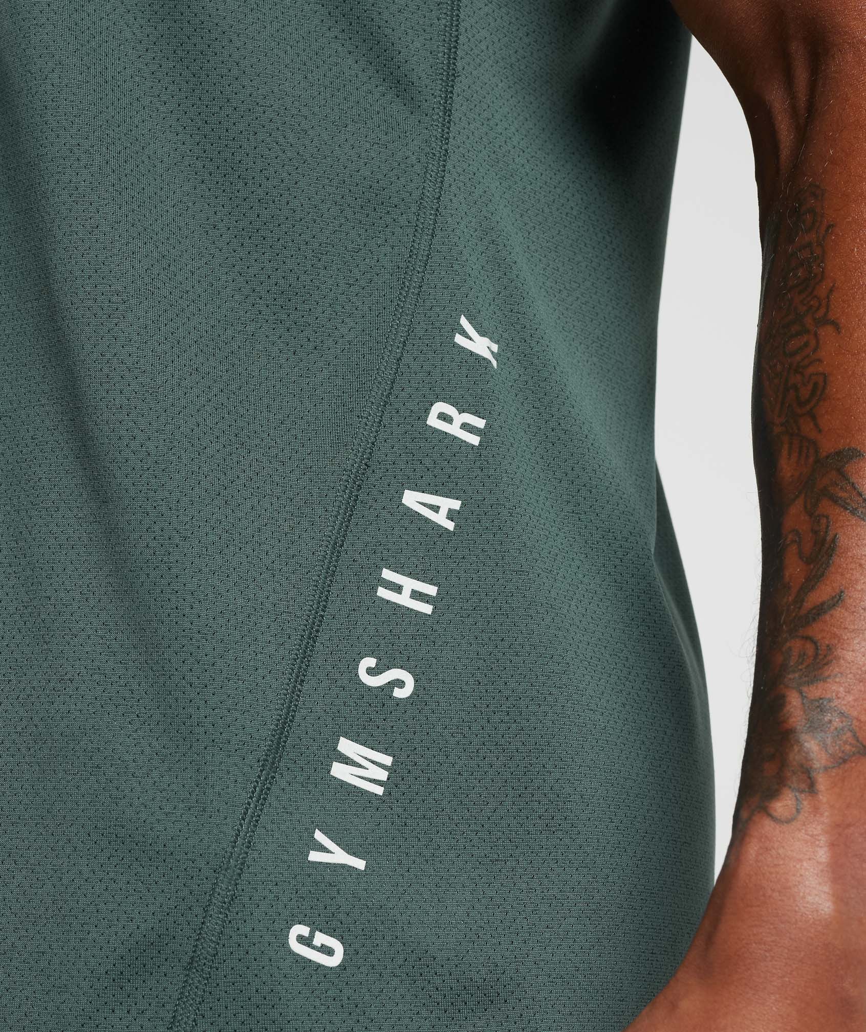 Sport T-Shirt in Fog Green/Black Marl - view 6