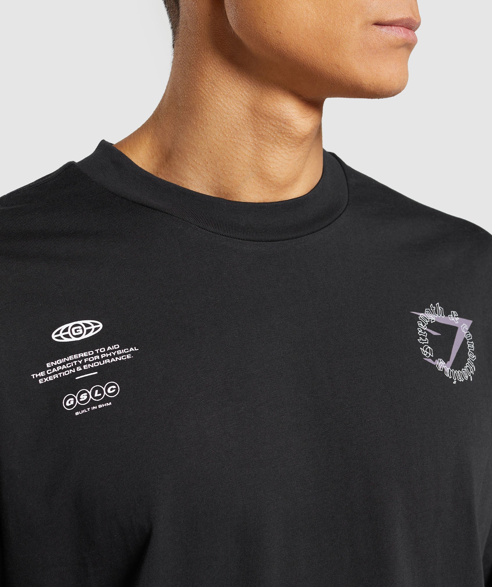 Strength and Conditioning Long Sleeve T-Shirt in Black - view 6