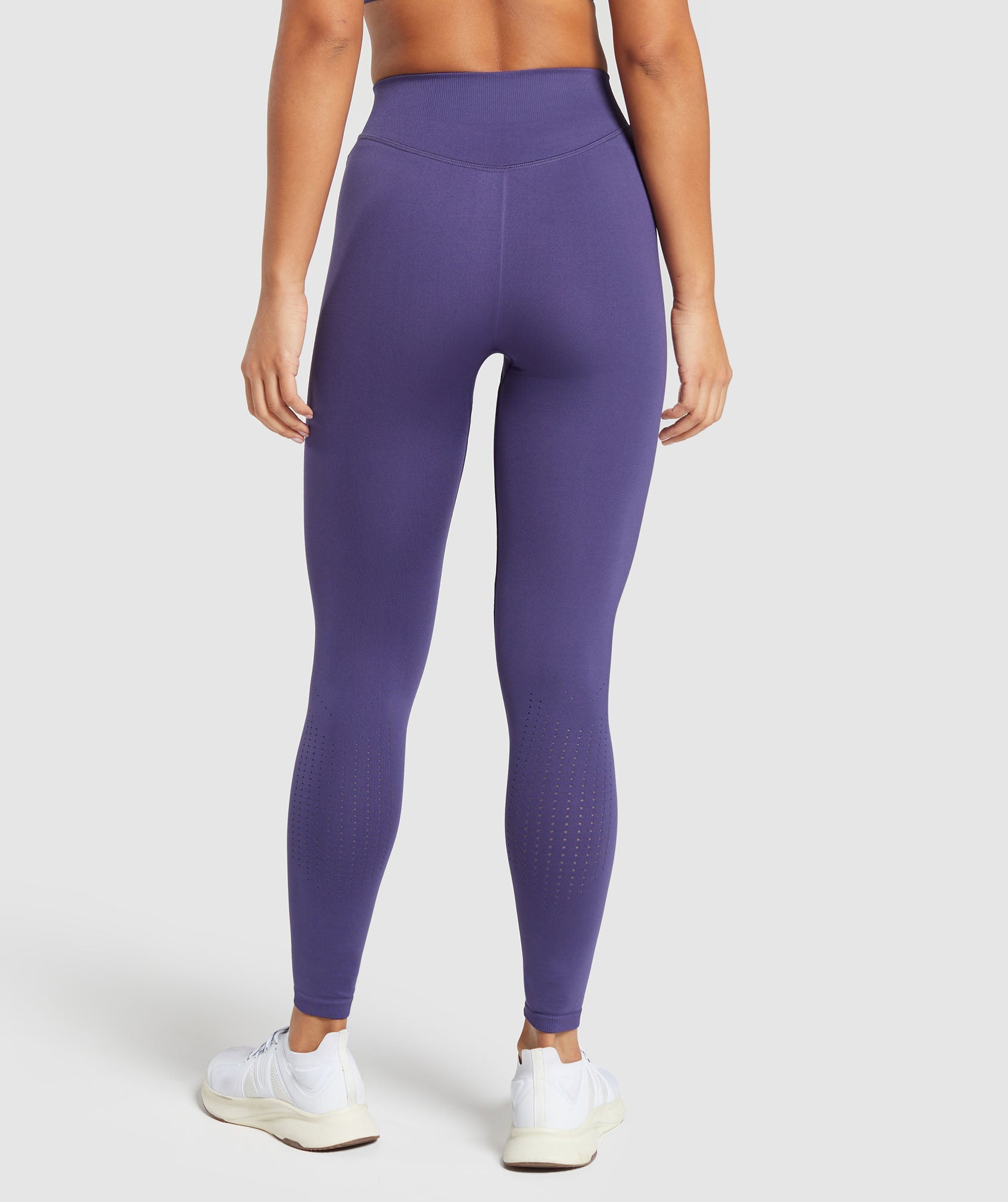 Sweat Seamless Leggings in Galaxy Purple - view 2